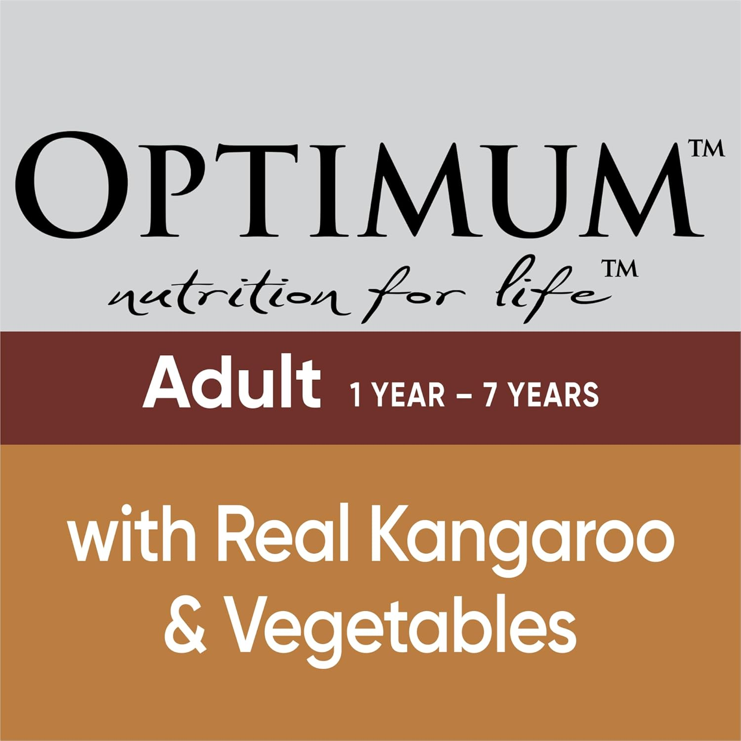 OPTIMUM Kangaroo and Veggies Wet Dog Food Tray 100G, 12 Pack