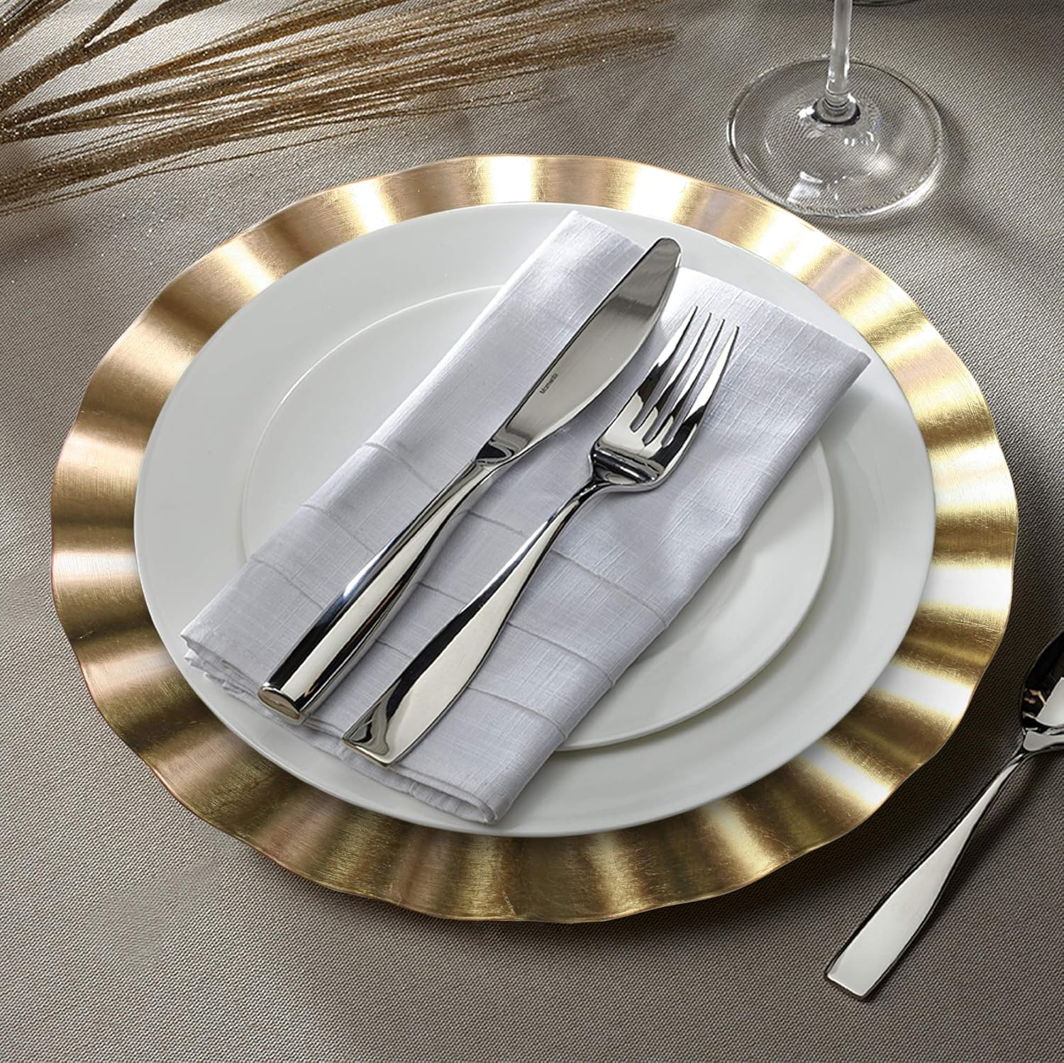 Chargeit! by Jay 1183057 Charger Plate, Gold image number 1