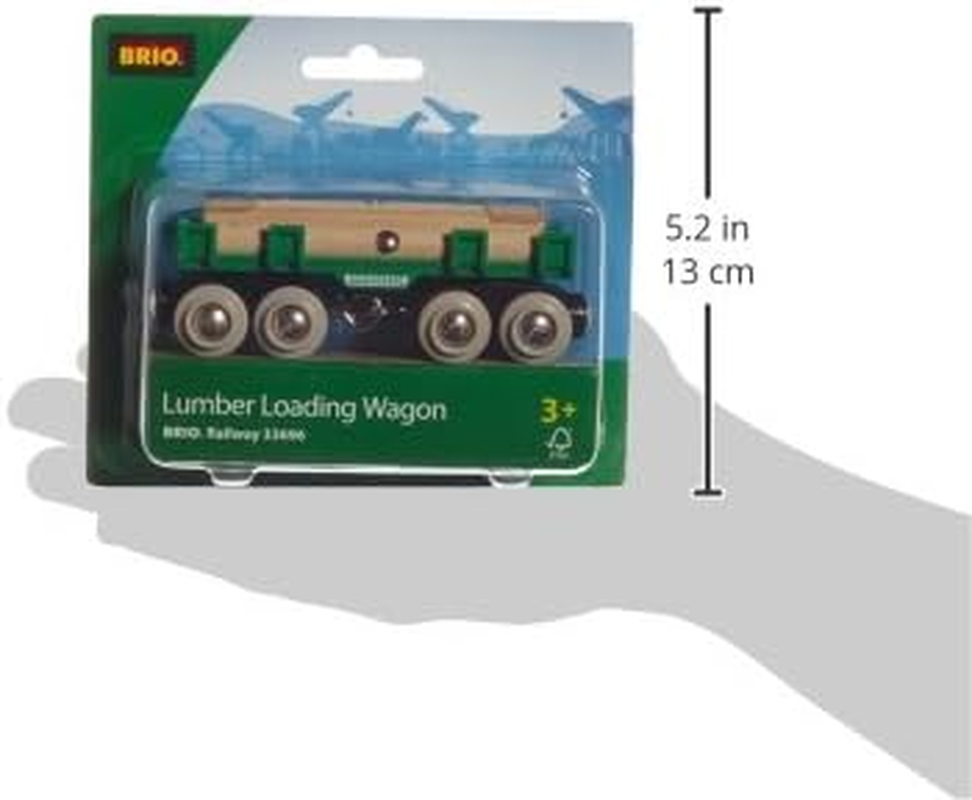BRIO - Lumber Loading Wagon 4 Pieces image number 3