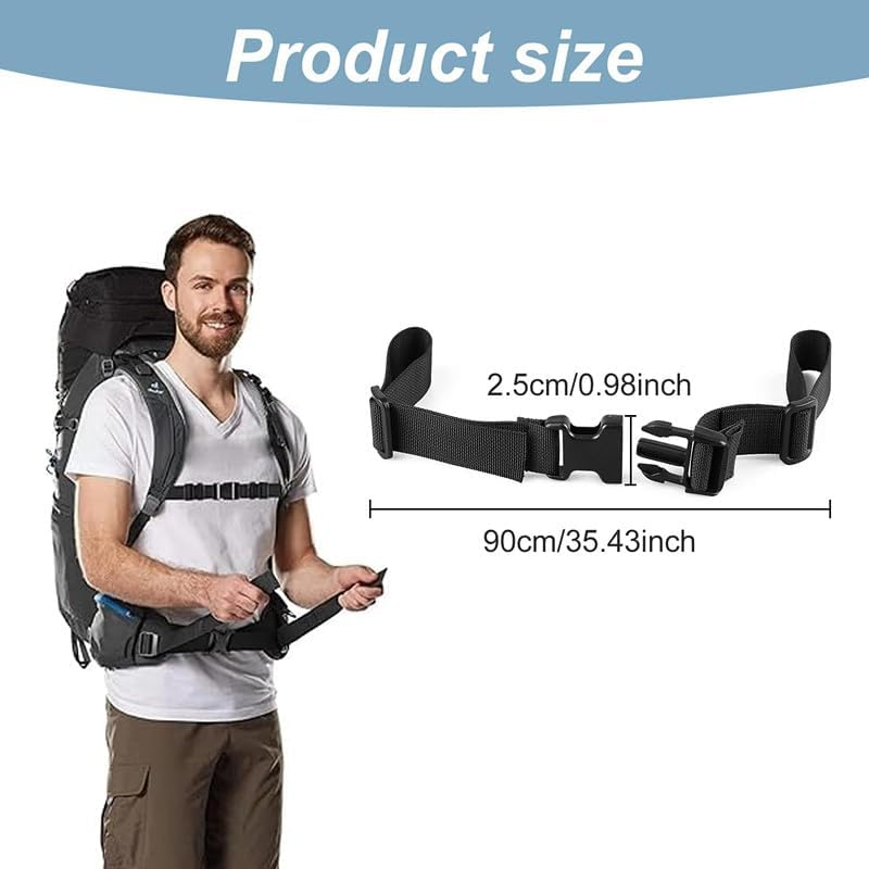 Adjustable Backpack Sternum Strap, 5Pcs Heavy Duty Backpack Chest Straps,Quick Release Sternum Straps with Slide D-Ring,Non-Slip Quick Release Backpack Sternum Strap for Hiking and Jogging image number 5