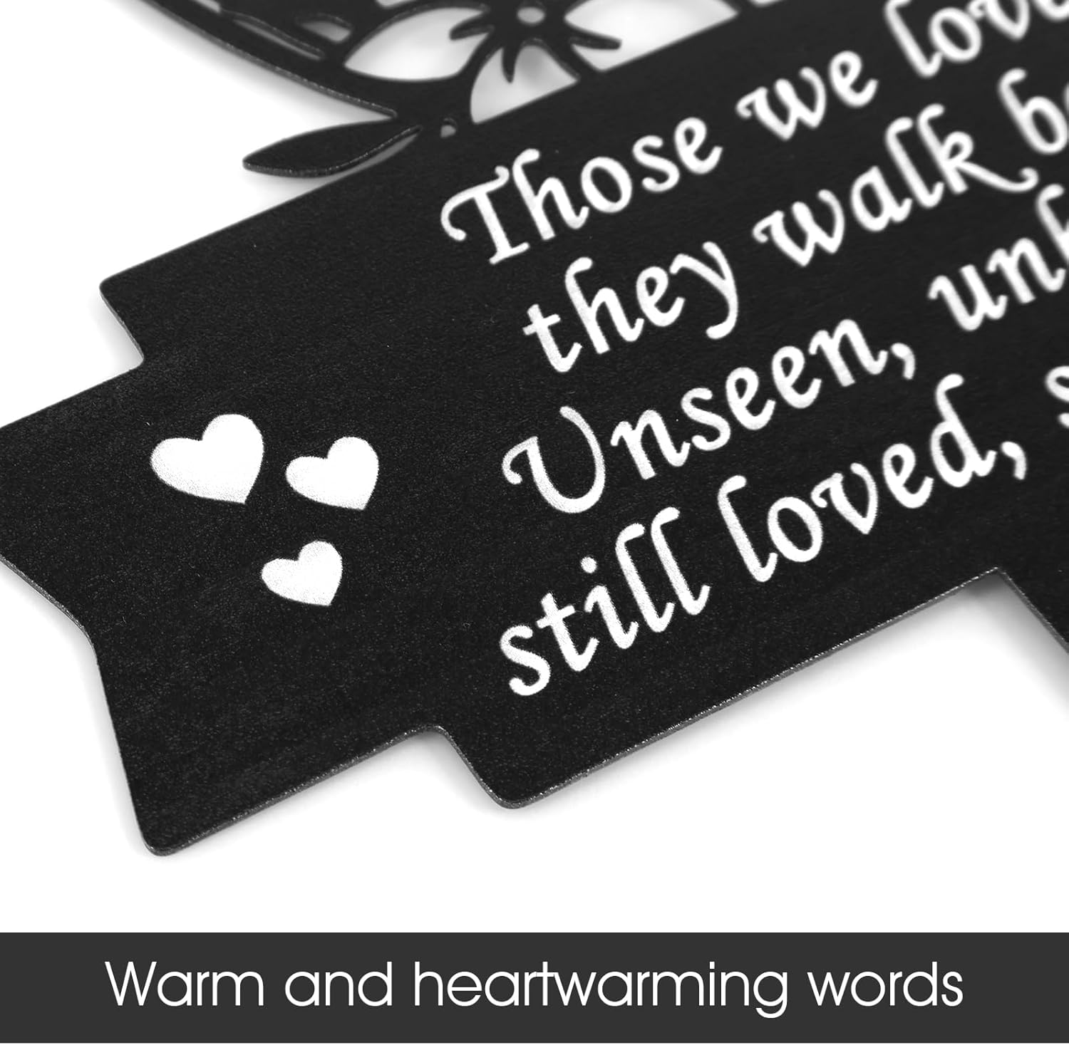 Memorial Stakes Rust-Proof Metal Memorial Grave Markers Sympathy Bird Grave Memorial Plaques Meaningful Sympathy Grave Plaque Garden Grave Decorations for Outdoor Garden Yard image number 2