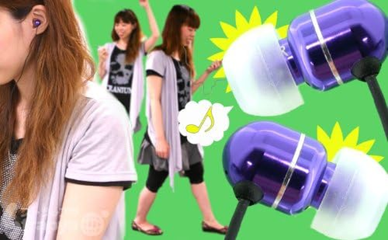 Owtec Earphones In-Ear Type Portable Flat Connector OWL-EP816/FTC(YG) - Gold image number 4