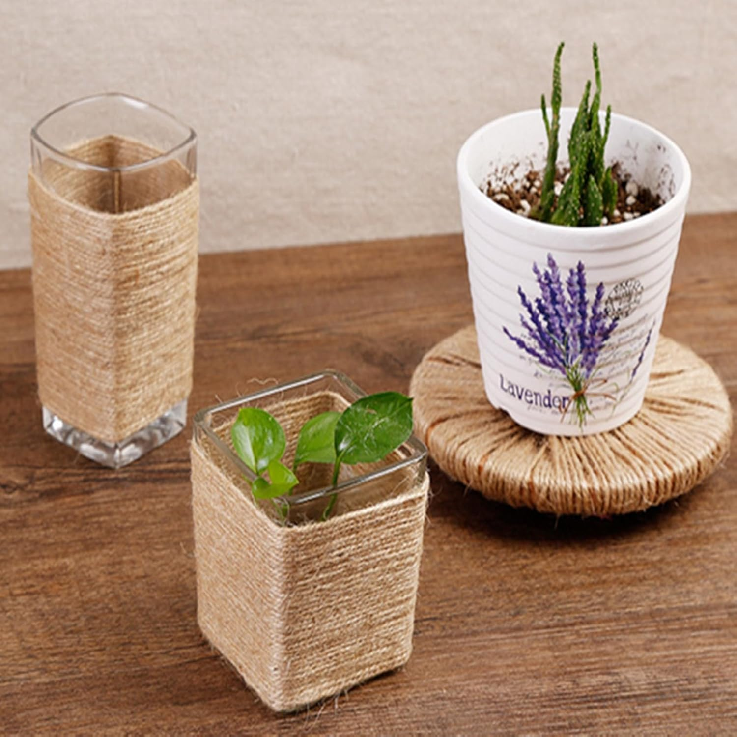 1312Feet 1.5Mm Twine String Jute Rope for Crafts/Gift Packing/Garden (1.5Mm 2Ply 1312Feet) image number 1