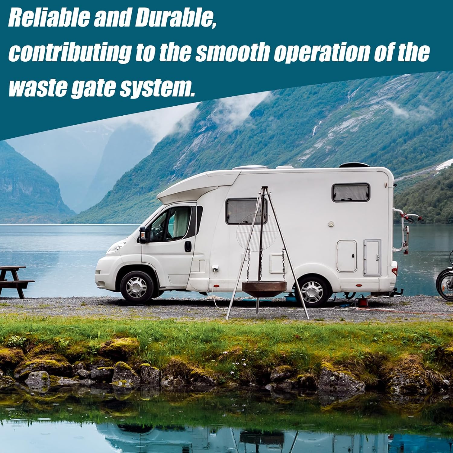 2Pcs RV Waste Valve Handle Replacements, Metal RV Tank Handle Replacement Set with 4 Nuts 2 Screws 2 Gaskets for Camper Sewer Tank Dump Release Valve Extension Rod image number 5