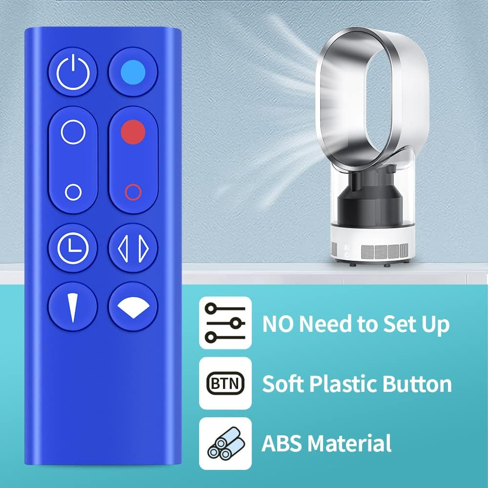 PZL New 967197-13 Replacement for Dyson Pure Hot+Cool Fan Purifying Heater Remote Control HP00 HP01 (Blue) image number 4