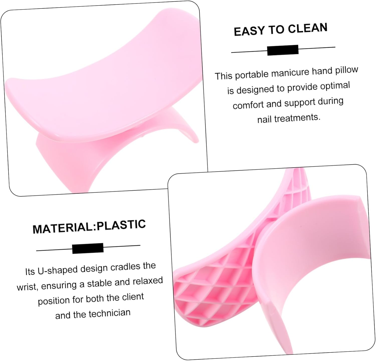 Beavorty Portable Nail Salon Hand Pillow with Detachable Design Comfortable Wrist Support Mini Nail Rest Cushion at Home and Salon image number 3