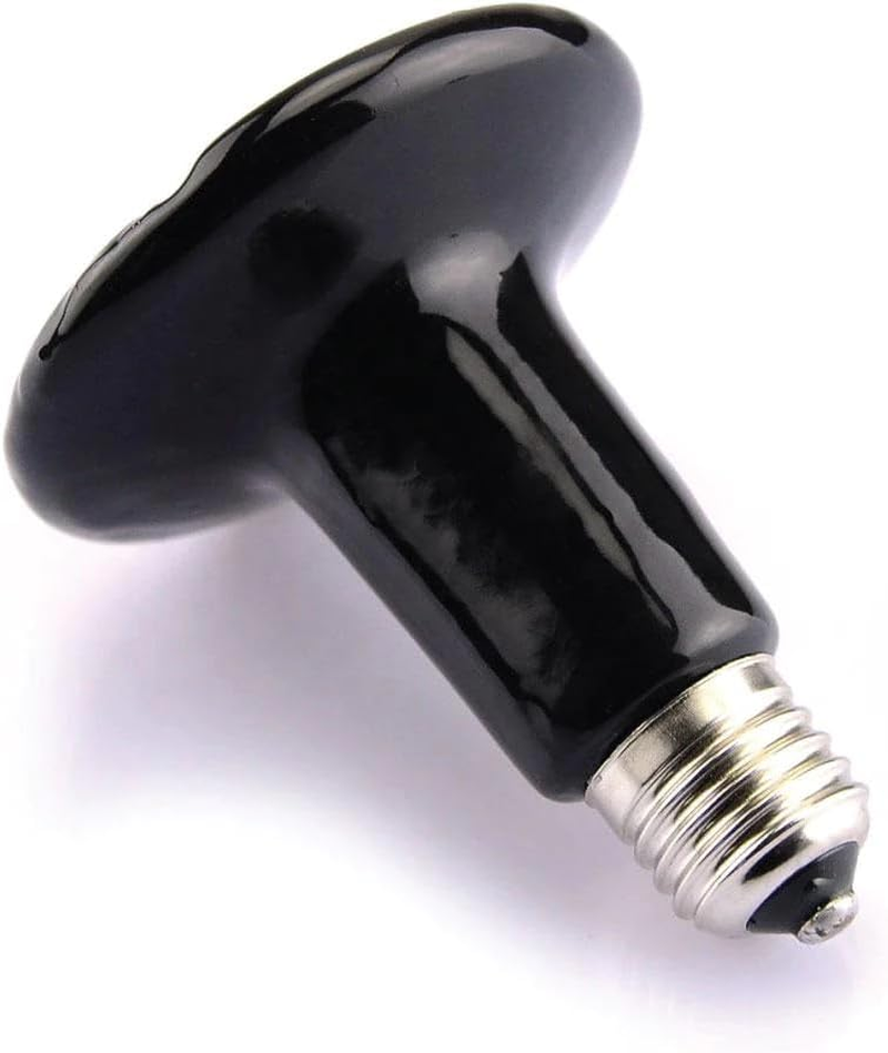 50W Pet Ceramic Heat Lamp Infrared Heating Emitter Reptiles Chickens Lizard Bulb