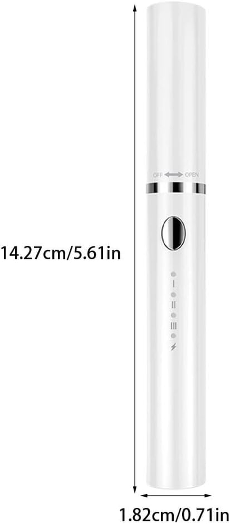 Curling Curler with Three Different Brush Heads Meet Different Needs Easily Silicone on Top of Brush Head Will Change, White - Pink image number 3