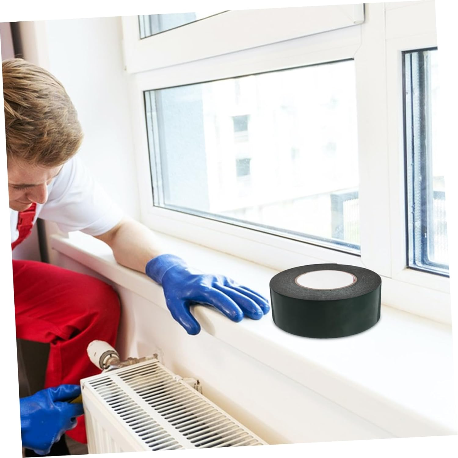 High Bond Strength Double-Sided Foam Tape Adhesive Tape for Cars Homes Led Strips Black Weatherproof image number 3