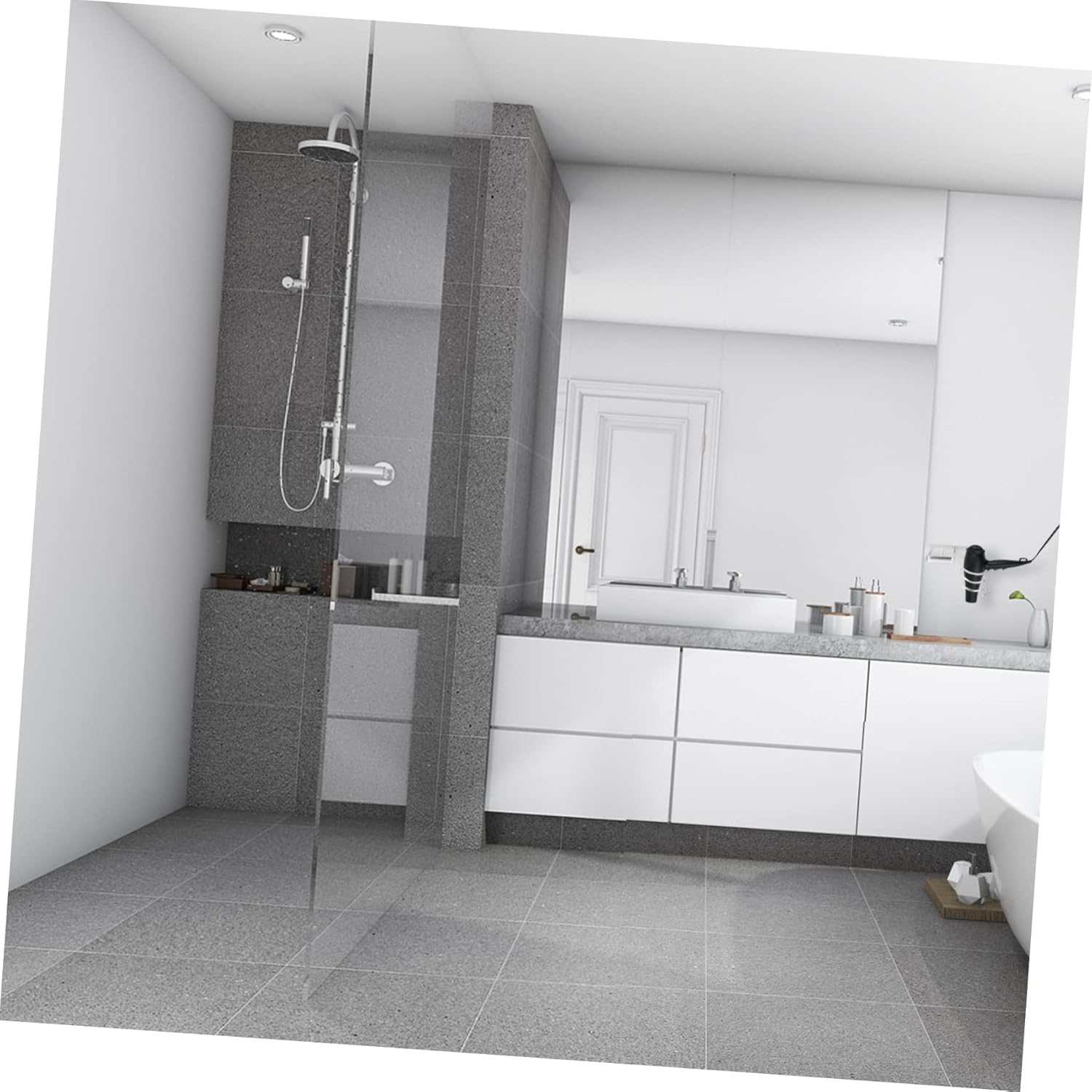 Beavorty Hooded Dryer Holder Wall-Mounted Hair Dryer Bracket Material Elegant Design image number 6