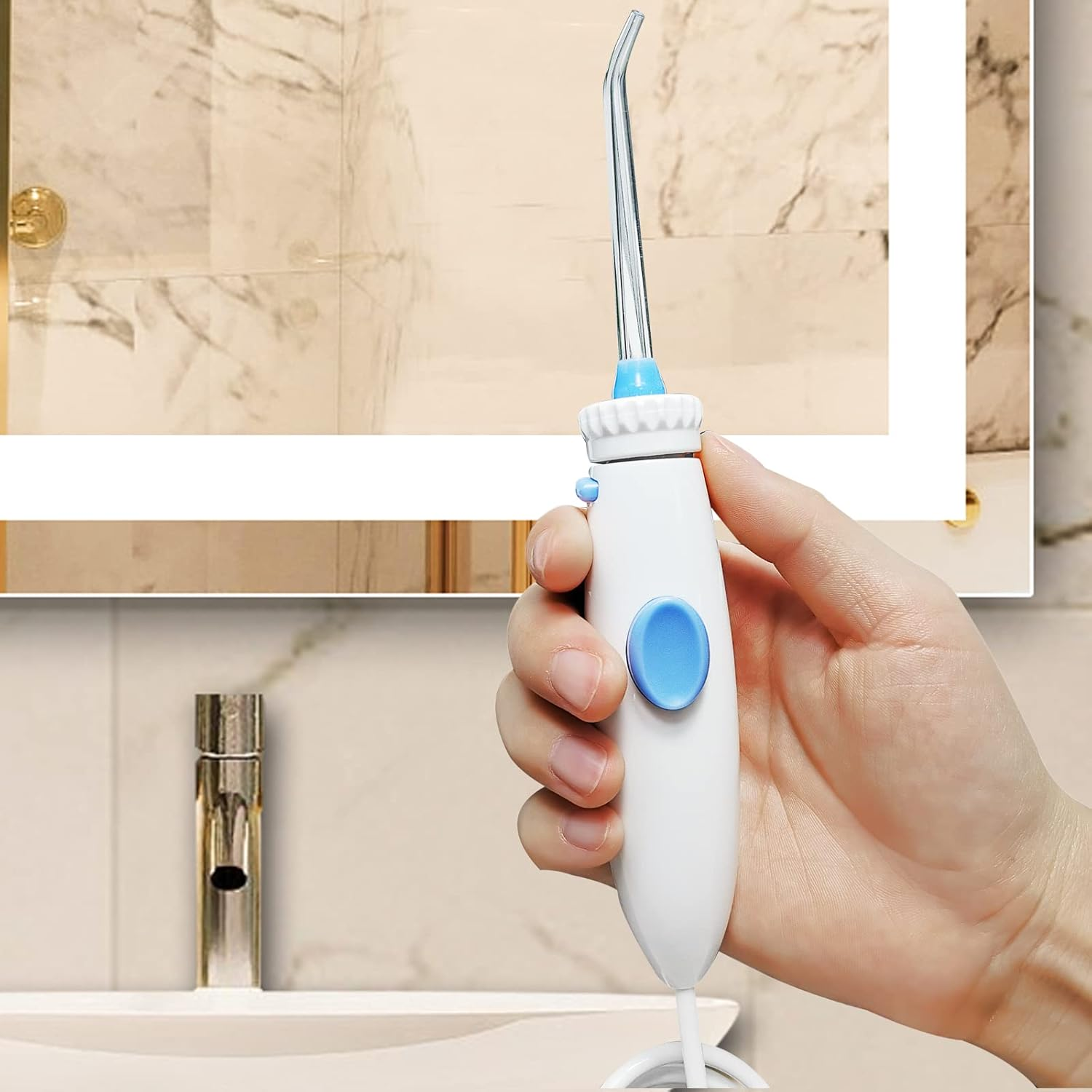 RAXSEG Oral Hygiene Accessories Compatible with Waterpik WP-100, WP-900 Replacement Kit for Ultra Water Flosser, Pack of 1 Handle/Hose image number 2