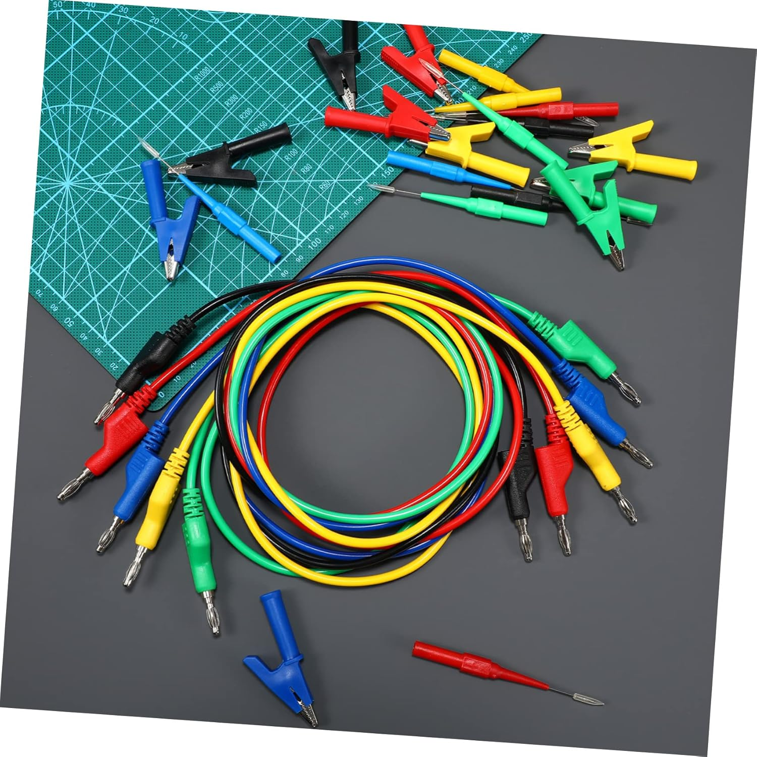 Iplusmile Quality Test Leads with Alligator Clips Electrical Testing Tools Probes for Multimeters image number 1