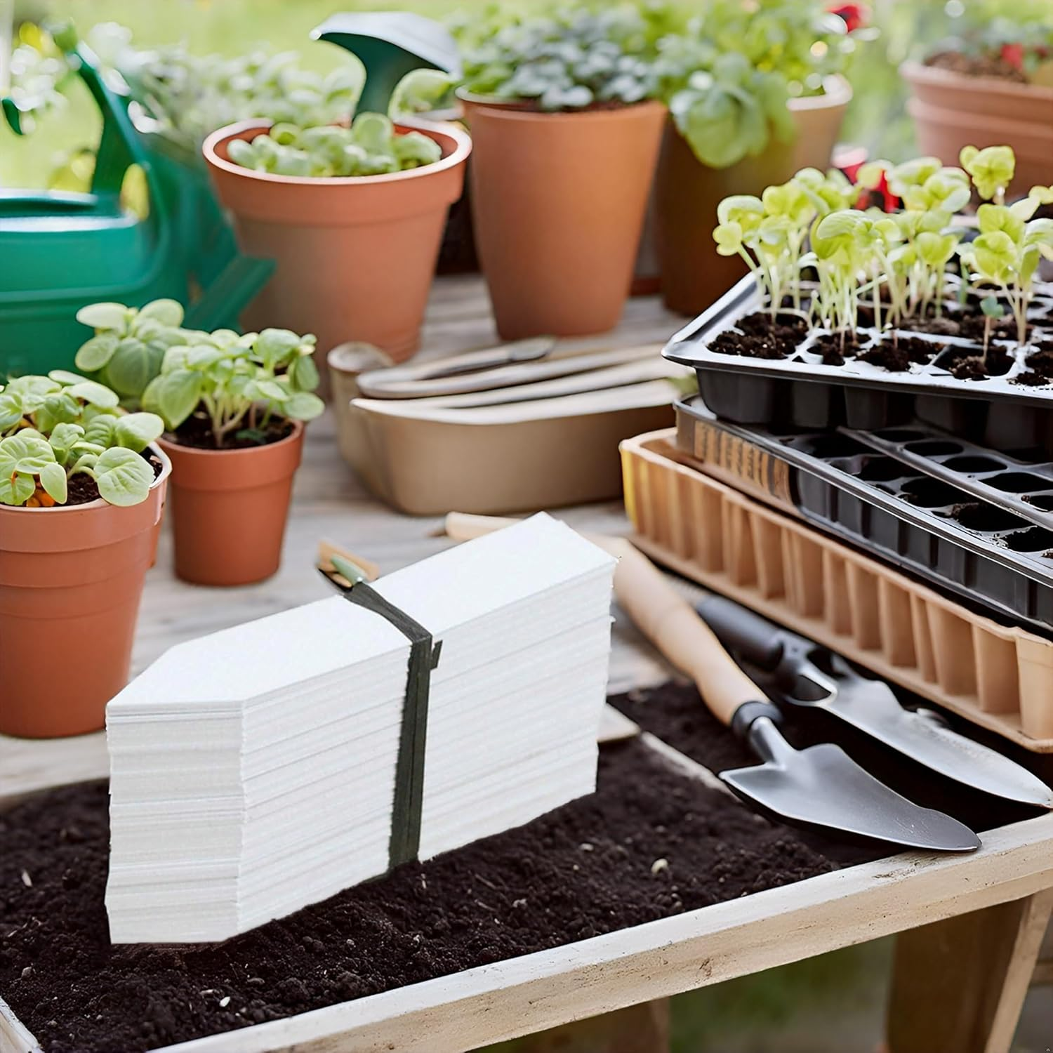 Plant Tags Plastic Nursery Garden Labels 4Inch (200PCS) image number 4