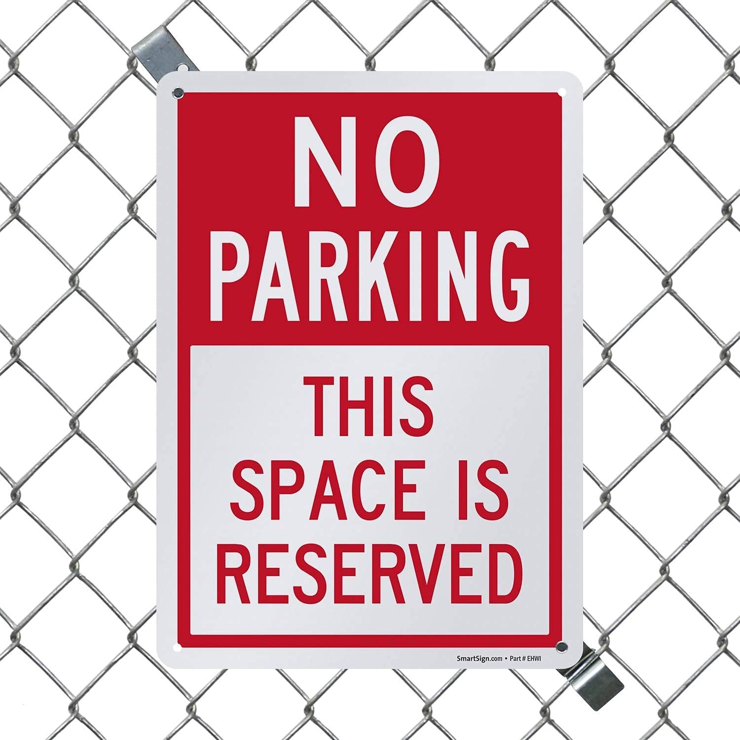 Smartsign &ldquo;No Parking - This Space Is Reserved&rdquo; Sign | 10" X 14" Engineer Grade Reflective Aluminum image number 1