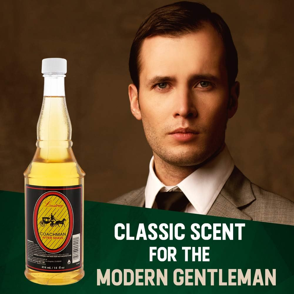 Clubman Lustray Coachman after Shave, 14 Fluid Ounce