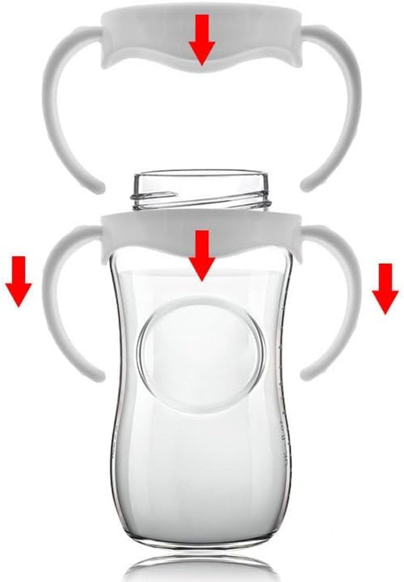 Baby Bottle Grip Handles,Compatible with Av-Ent,Wide Mouth Bottles Accessories,4 Pcs. image number 4