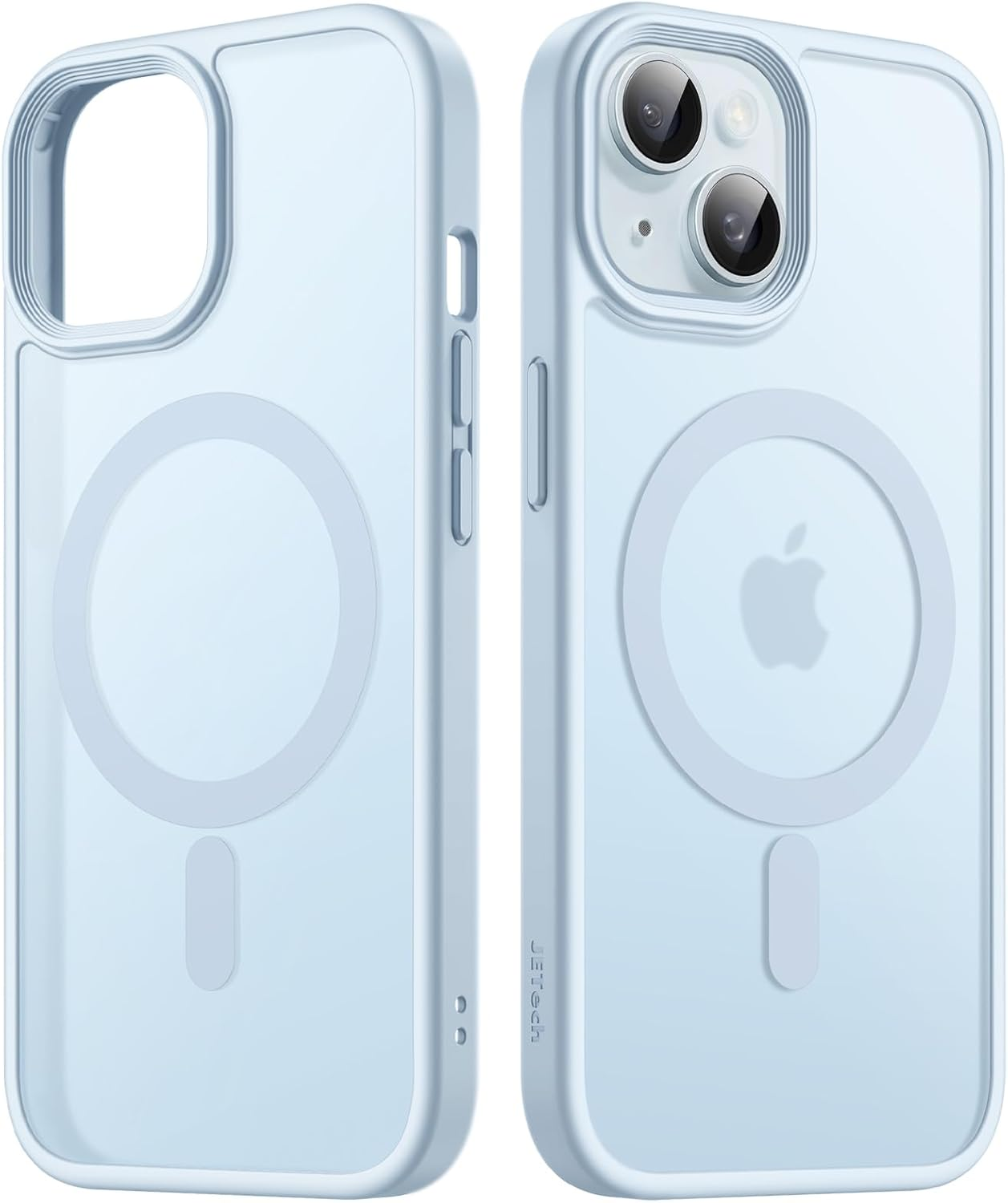 Jetech Magnetic Case for Iphone 15 6.1-Inch Compatible with Magsafe, Translucent Matte Back Slim Shockproof Phone Cover (Pink)