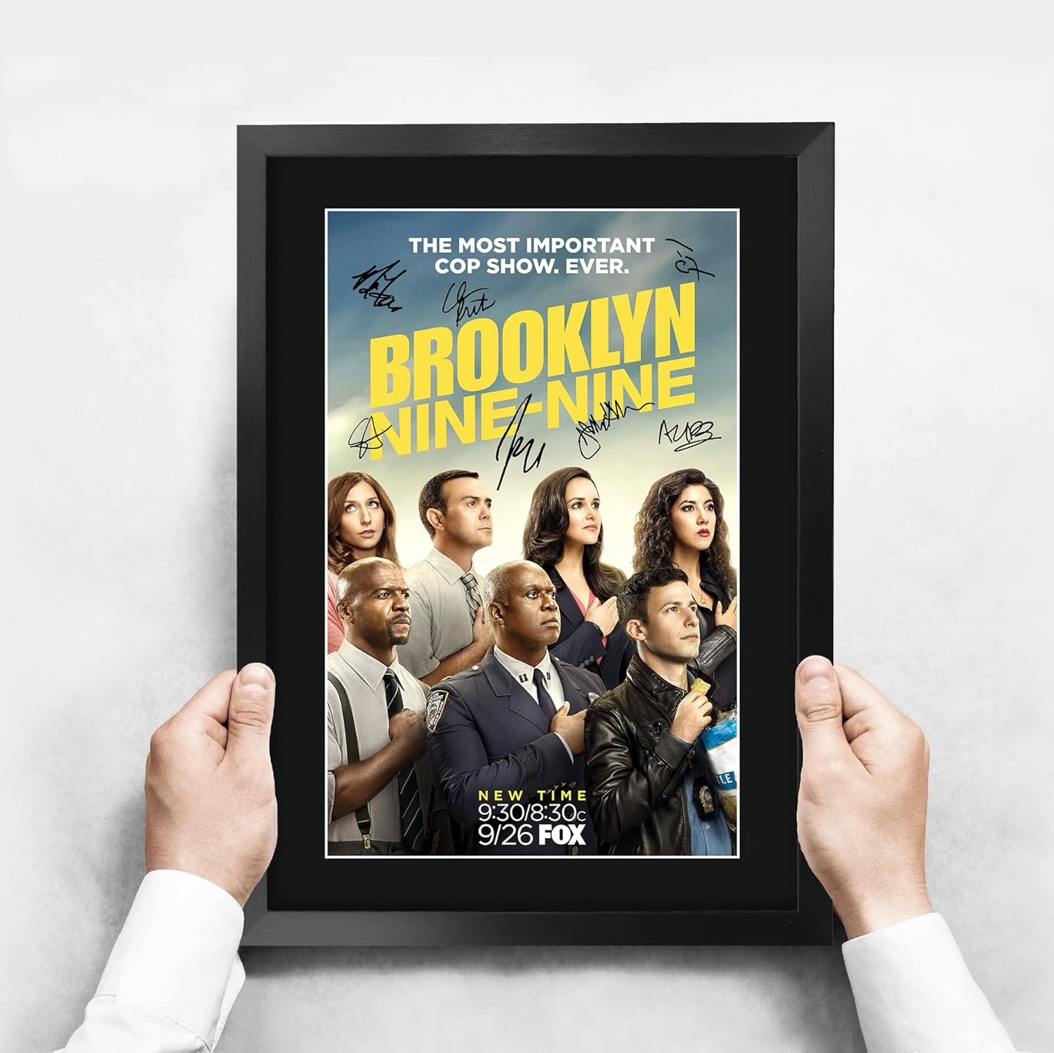 HWC Trading A3 FR Brooklyn Nine-Nine Andy Samberg Gifts Printed Signed Autograph Picture for TV Memorabilia Fans - A3 Framed image number 2