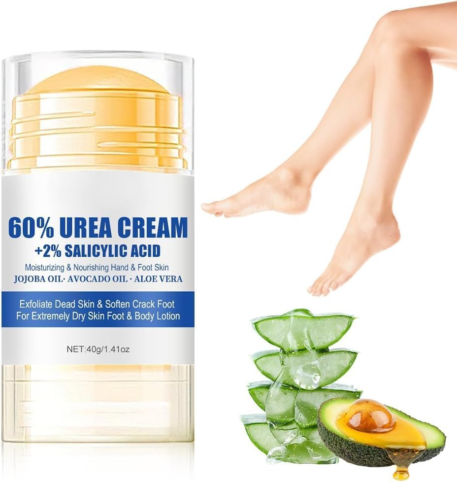 Anti-Cracking Cream, for Dry Cracked Feet and Hands, Prevent from Cracking, Make Your Feet Smooth and Soft, Deeply Moisturizing Foot Care Plant Squalane (Blue, 65G)