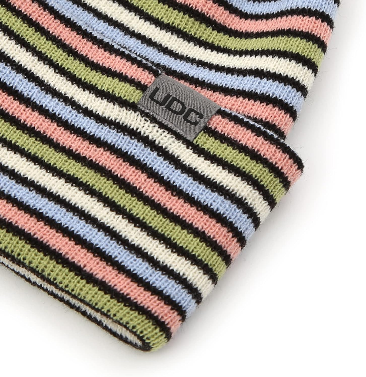 UNDERCONTROL Logo Label Unisex Fall Winter Thick Long Multi-Color Mixed Cuffed Rollup Warm Beanie Korea Knit Skull Hat - Mono Grey image number 6