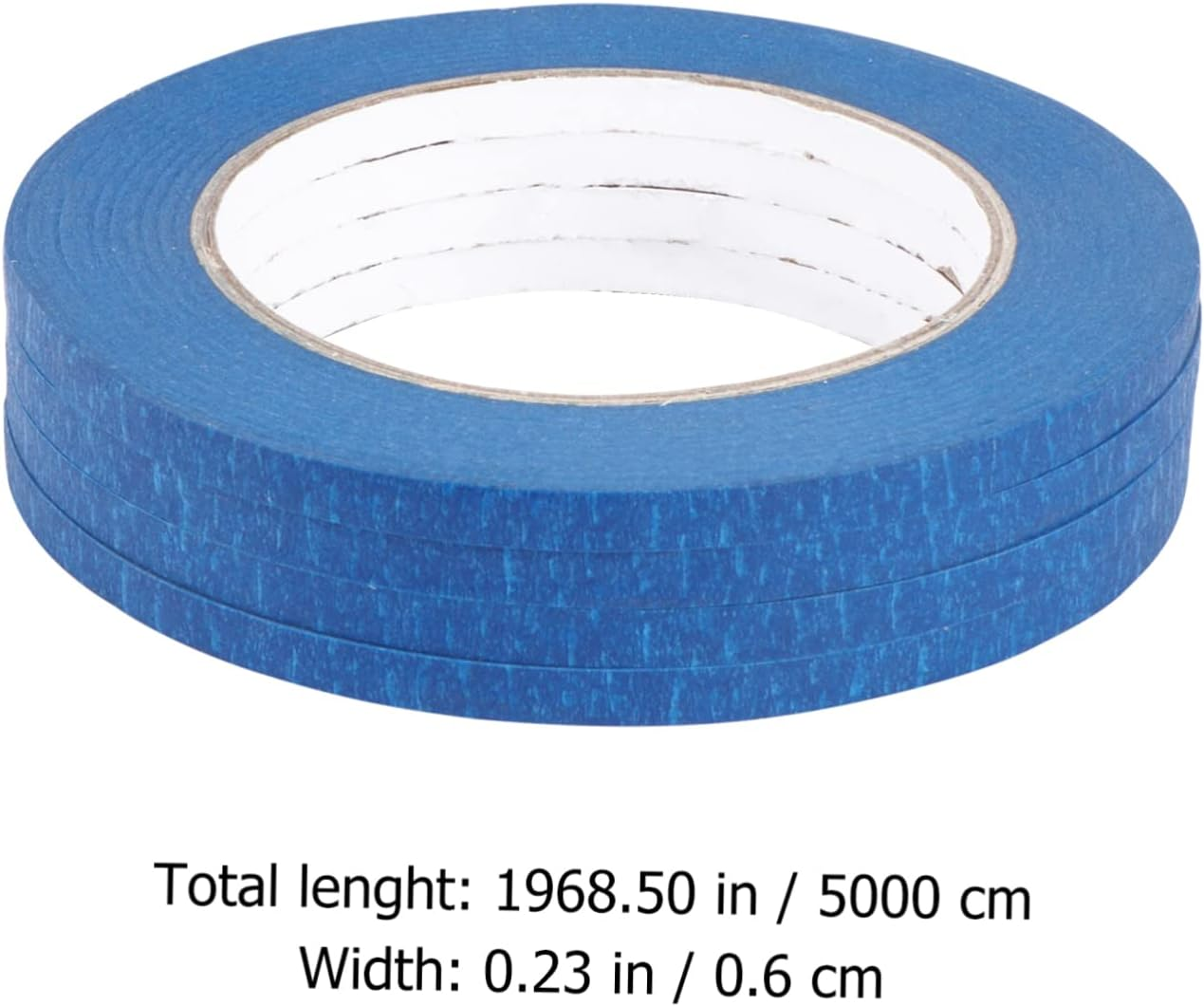 Heat-Resistant Blue Masking Tape 6Mm X 50M 4Pcs High Adhesion Adhesive Paper for Car Accessories 3D Printing and Indoor Automotive Use Summer Supplies image number 4
