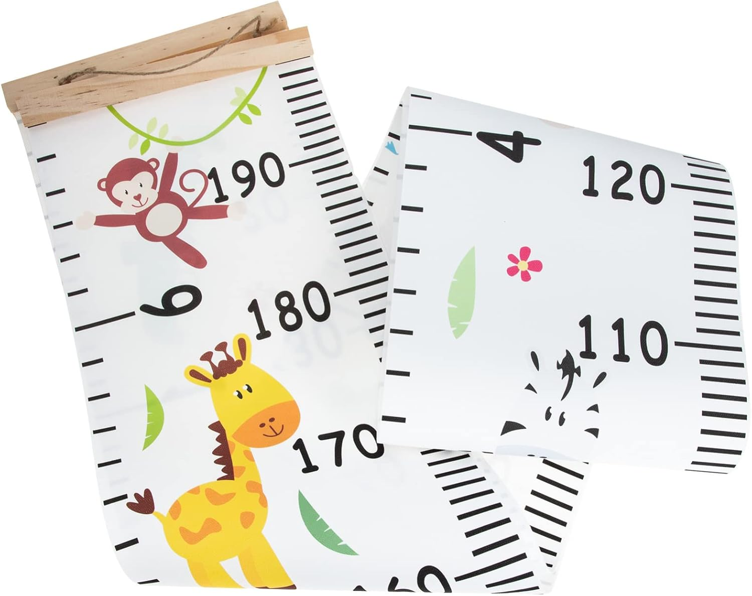 Alipis Baby Height Chart Wall Ruler Canvas Growth Chart for Kids Nursery Height Measurement Tracking Toddler Development image number 1