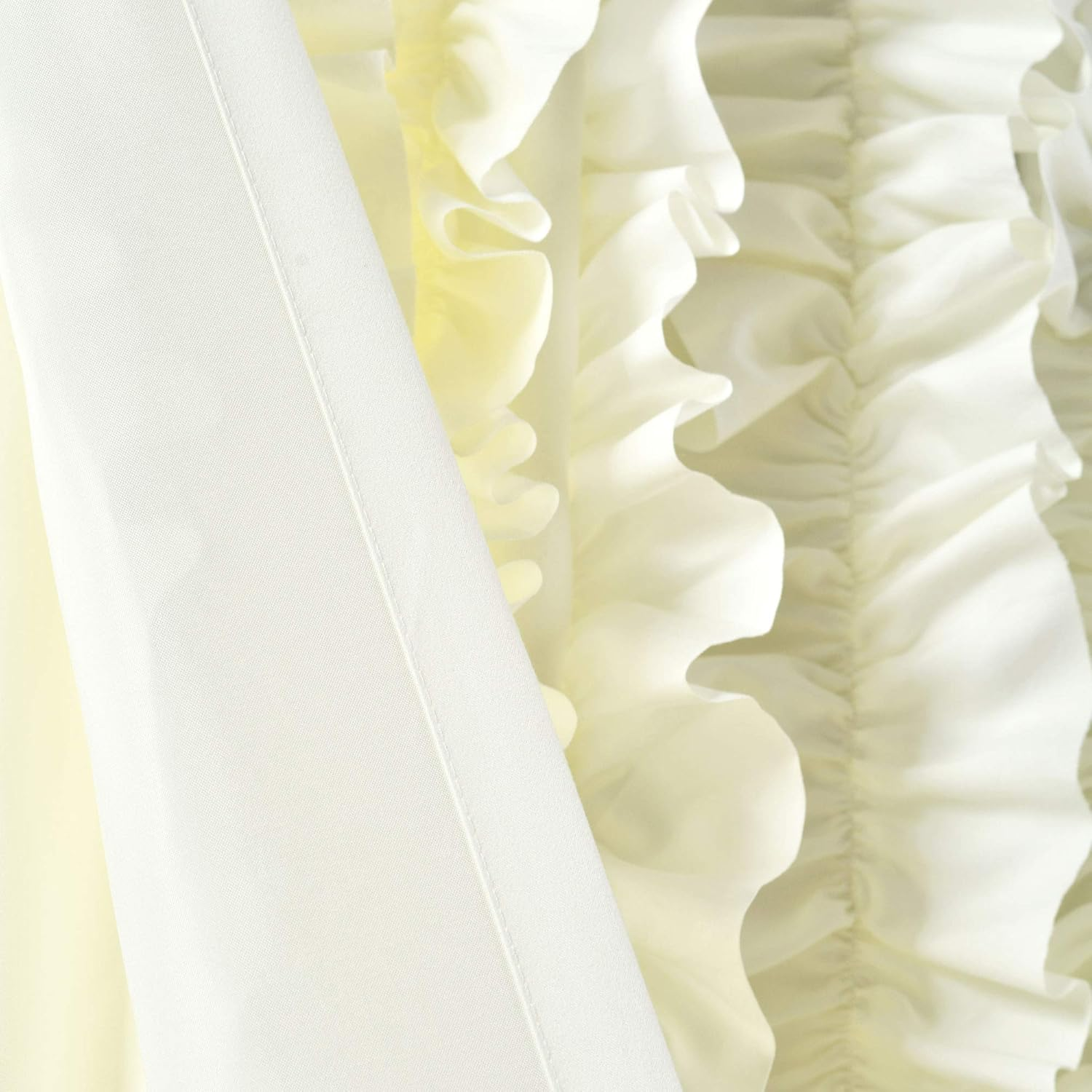 Lush Decor Belle Window Curtain Panel, Ivory, 1 Panel image number 3