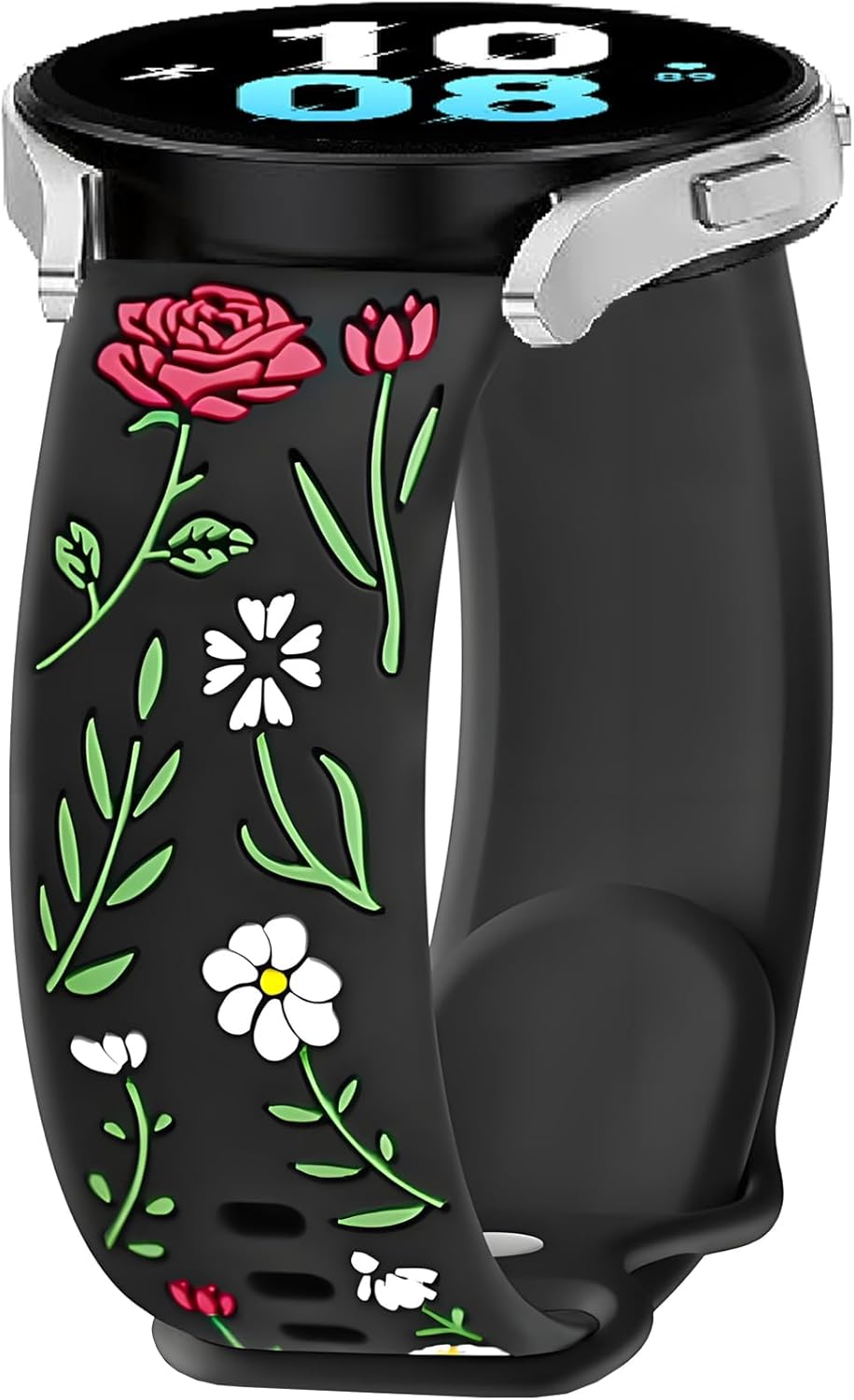 FYISWHO Rose Silicone Replacement Strap for Polar Vantage M3/M2/M/V3/V2 Shift/Grit X2 Pro/X/X Pro, 22 Mm Sports Wristbands, Watch Strap, Bracelet for OPPO Watch X/Watch 2/2R