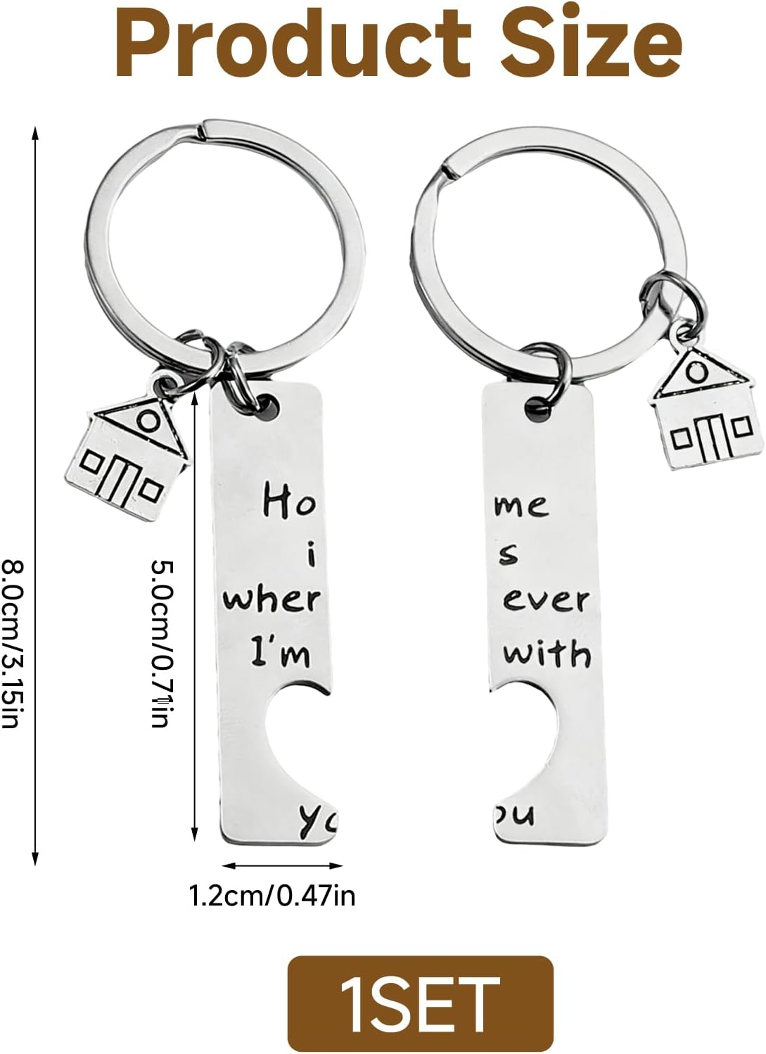 Couple Gifts for Him and Her, Heartfelt Housewarming Present for New Homeowners, First Home Keepsake for Husband & Wife, Boyfriend & Girlfriend, Valentine&lsquo;S Day, Christmas or Birthday Gift image number 2