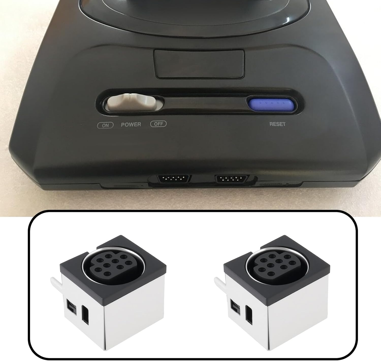 6Pcs 9Pin Game Console AV Port Compatible with Sega Genesis Mega Drive 2 image number 2