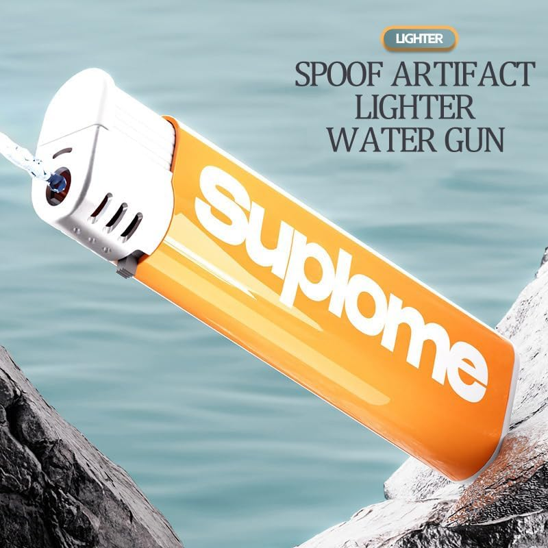 Spoof Artifact Lighter Water Gun Toy, 3 Colours, Fake Water Spray Lighter for Parties and Pranks (Mixed) image number 3