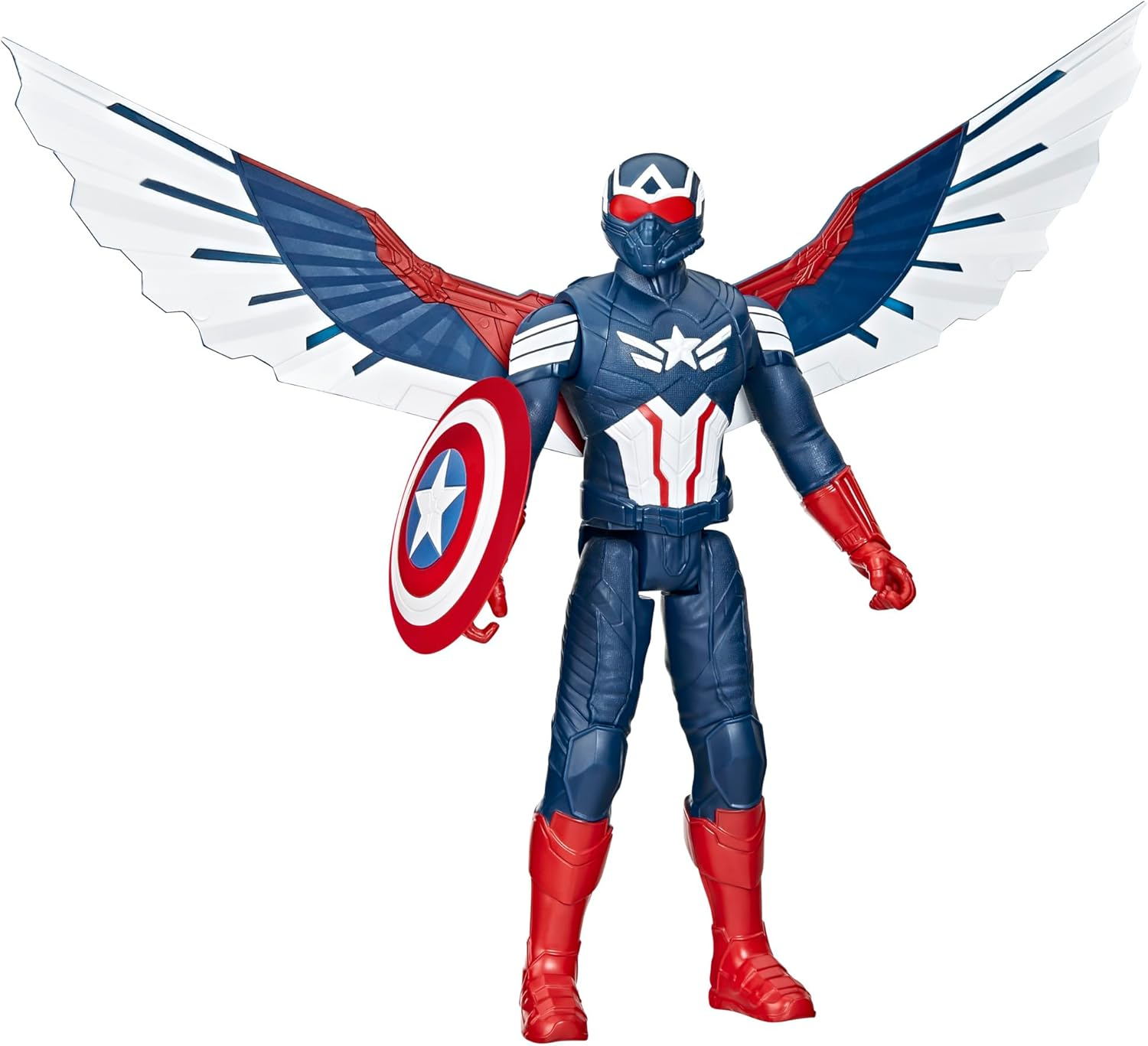 Marvel Studios Captain America Brave New World, 12-Inch Deluxe Captain America Action Figure, Shield & Accessories, Super Hero Toys for Kids 4 and Up image number 1