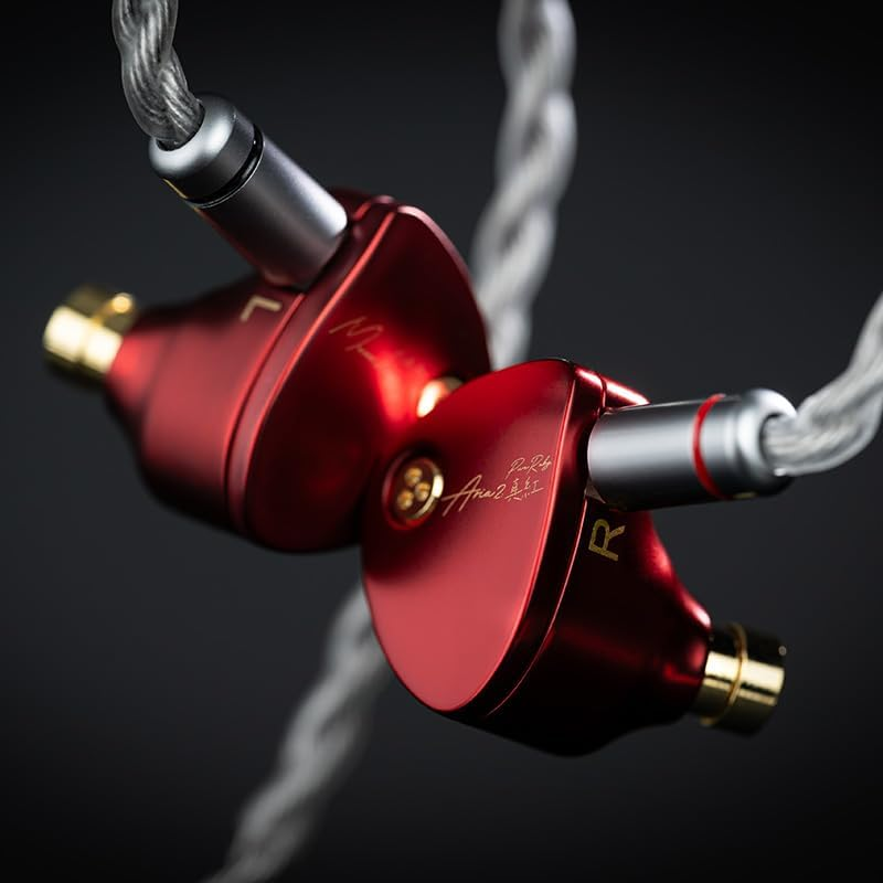 Moondrop ARIA 2 RED In-Ear Headphone with 0.78 2 Pin Cable Replaceable Plugs 3.5/4.4Mm Earphone image number 5