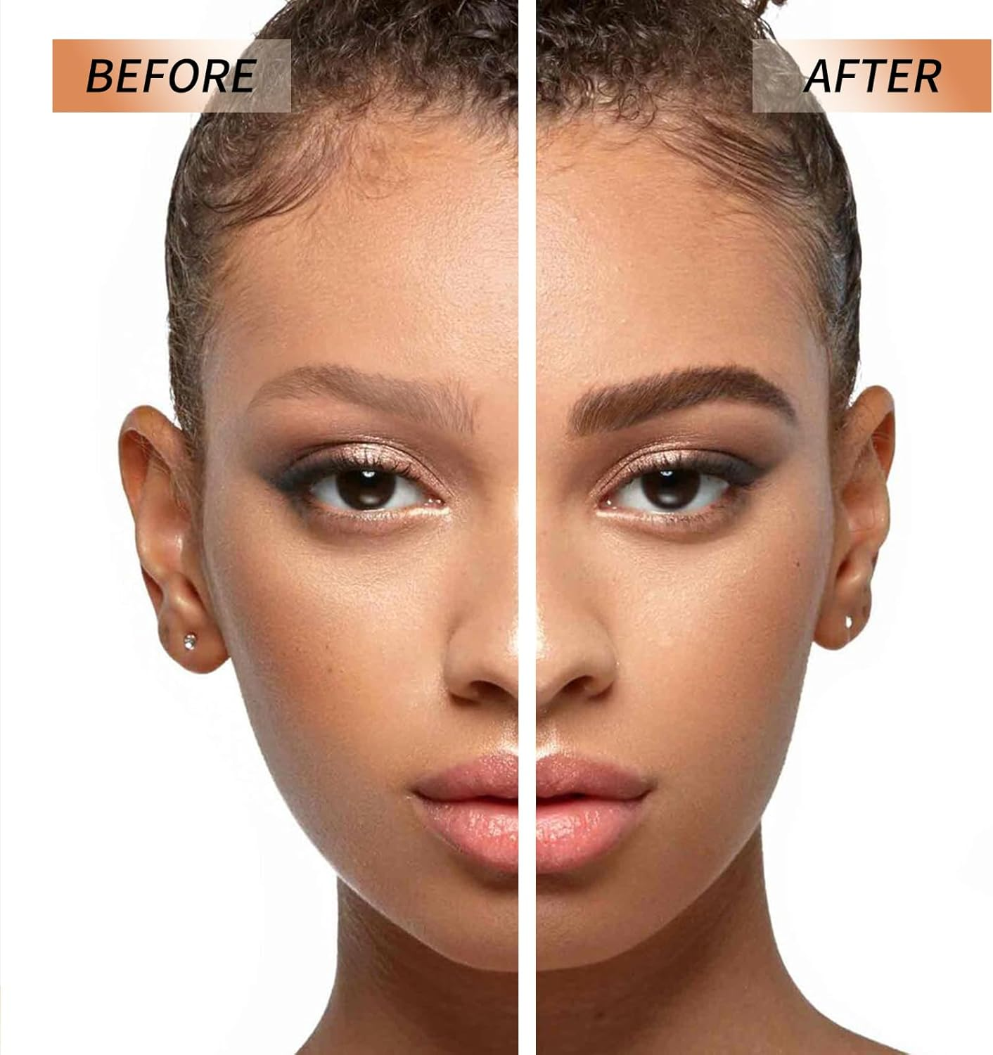 Boobeen Dual-Color Eyebrow Powder, One Step Eyebrow Stamp-Brow Powder & Hairline Powder, All-Day Wear Effortlessly, Waterproof & Smudge-Proof image number 1