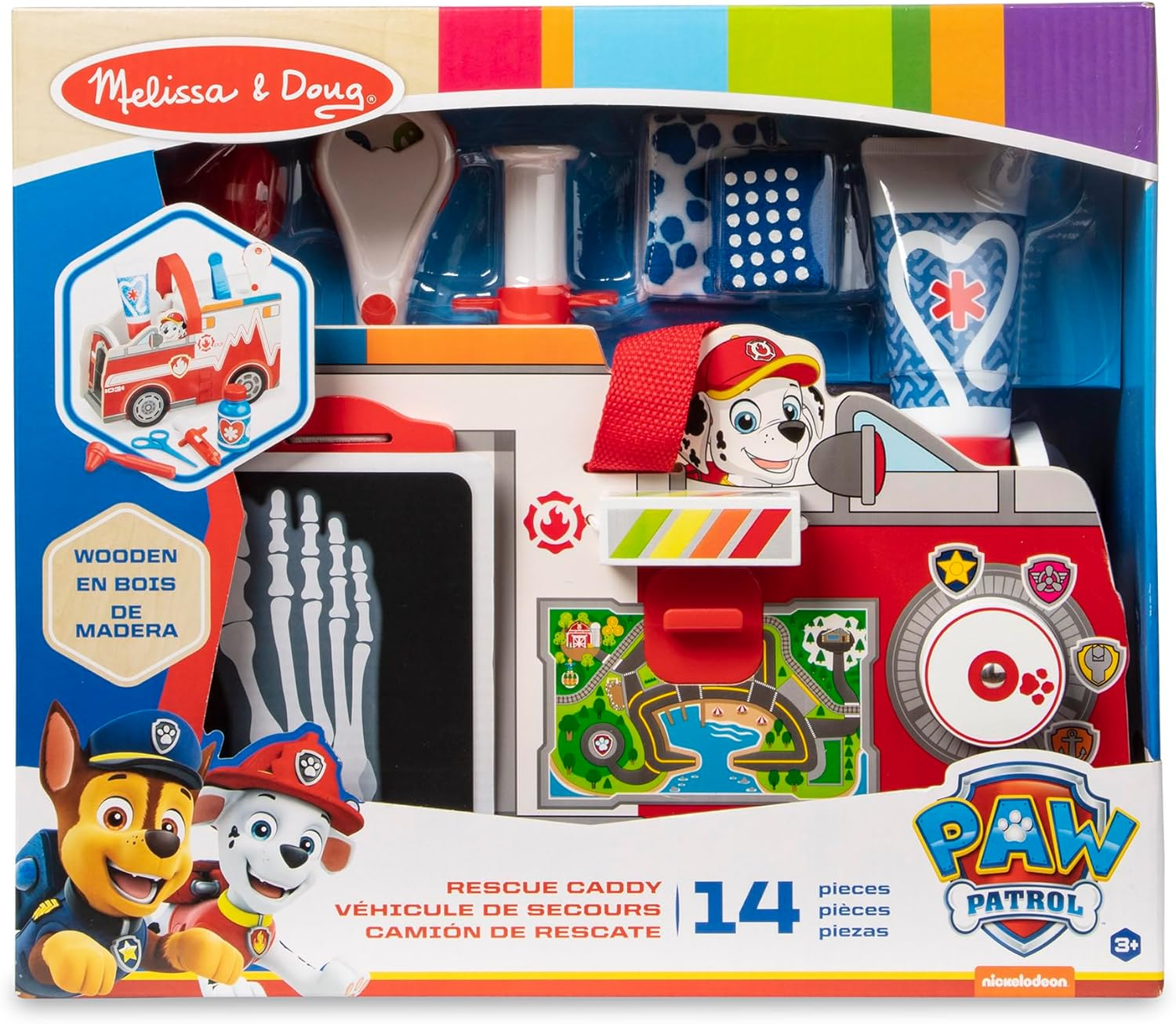 Melissa and Doug Paw Patrol - Marshall Wooden Rescue Caddy image number 2