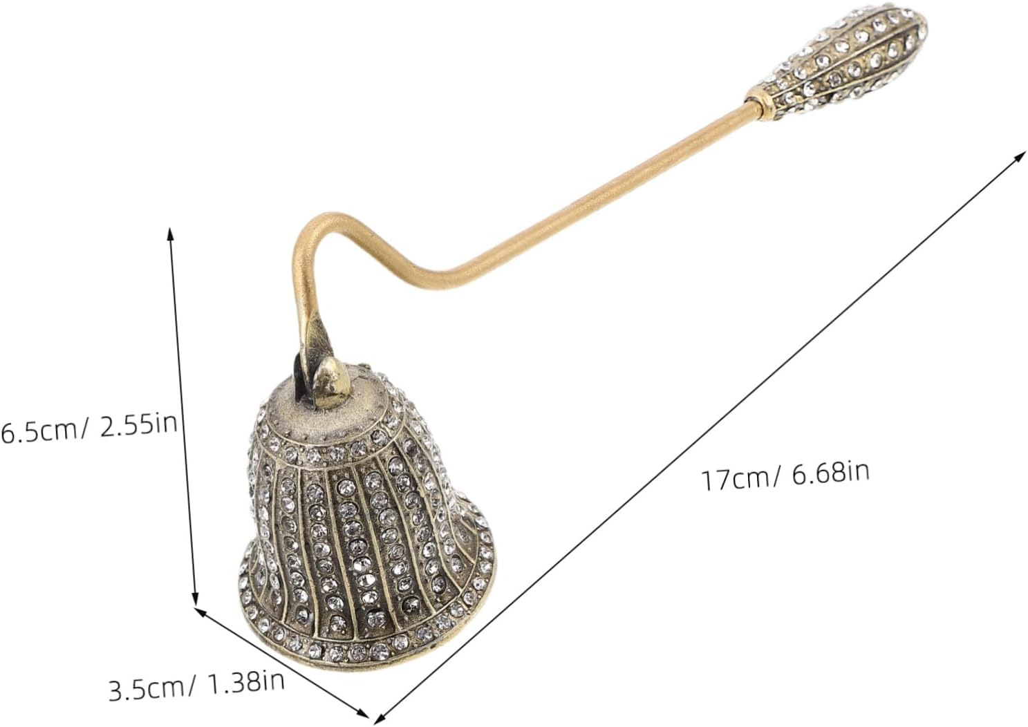 HAKIDZEL Retro Candle Snuffer Tool Handheld Extinguisher for Aromatherapy Vintage Flame Snuffers image number 5