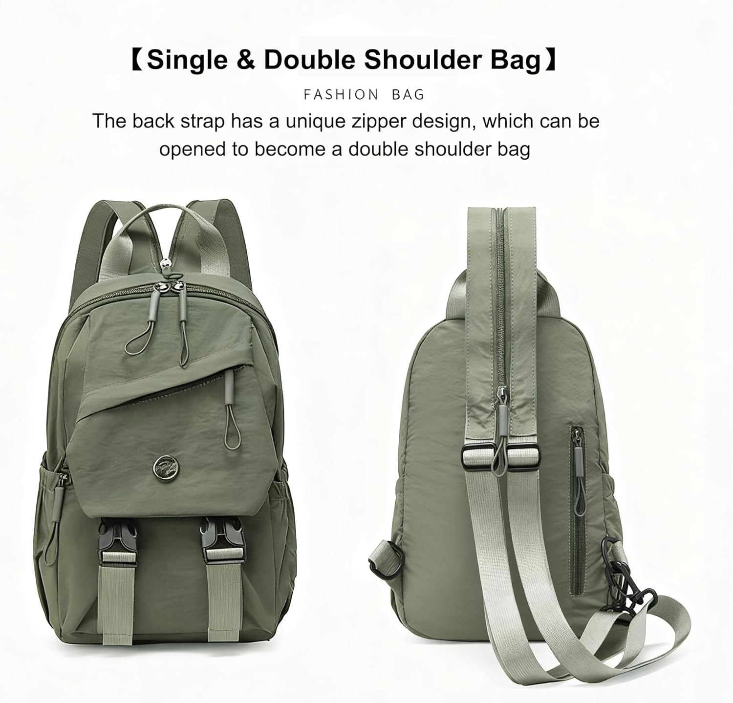 Sellerfun Durable Nylon Workwear Backpack for Men Women Casual Outdoor Travel Rucksack image number 4