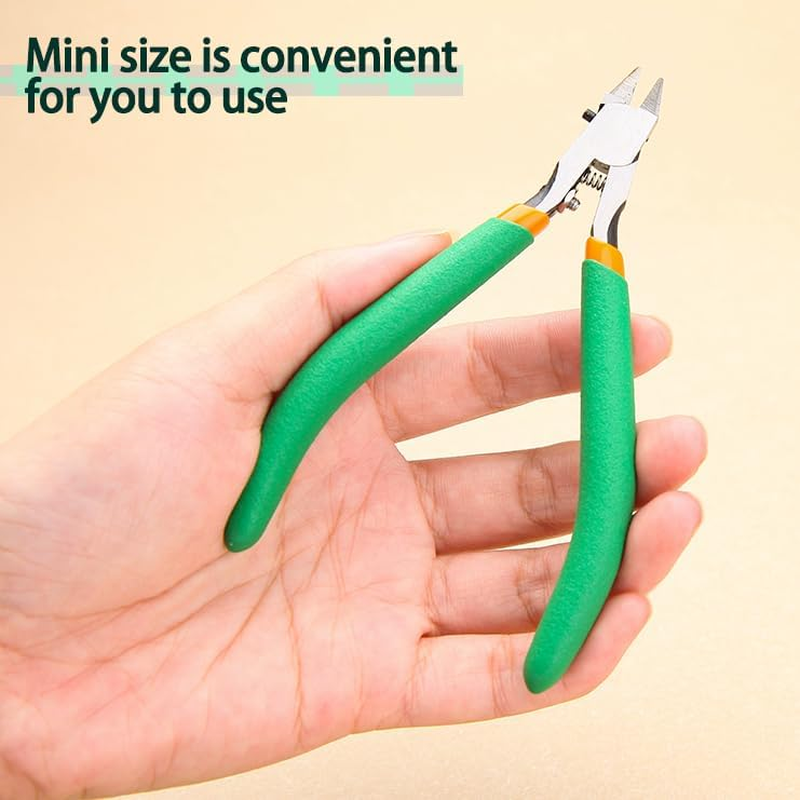 LEONTOOL 5-Inch Model Nipper, Ultra-Thin Single Blade Nipper with Leather Cover and Hex Key, Flush Cut Pliers with Non-Slip Comfortable Grip, Plastic Sprue Cutter for Gundam and Scale Model Building image number 6