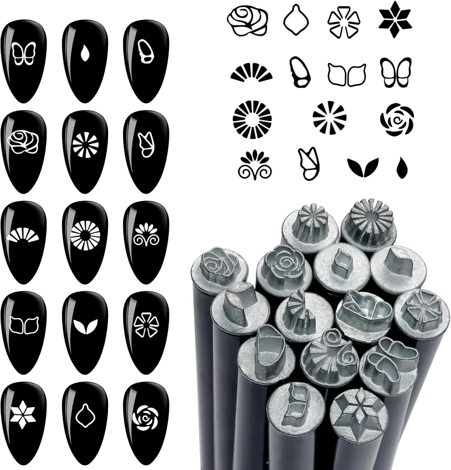 Gel Nail Stamp - Stamping Pens - Design Tools with Different Patterns Doodles Kit Professional Manicure Equipment for Women, Girls, Beginners image number 3