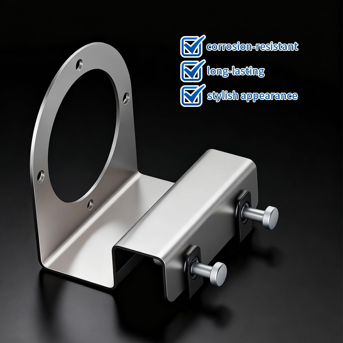 AUTOVIC Watermelon Light Bracket Stainless Steel Universal Mount, Angled Straight Down