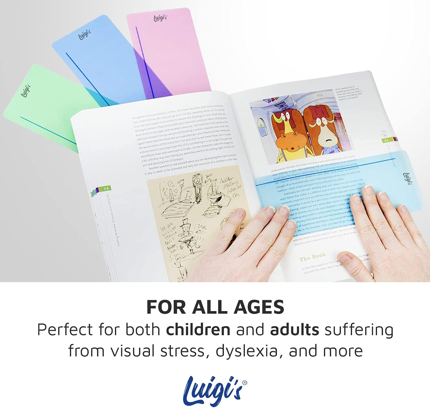 SB Education 10 X Dyslexia Reading Strips with Coloured Overlays. Reading Tracking Rulers for Dyslexia Irlens, ADHD and Visual Stress image number 6