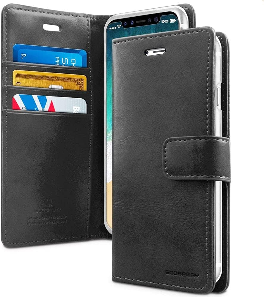 Mercury Goospery Blue Moon Diary Wallet Case for Iphone 11 (6.1") - Black