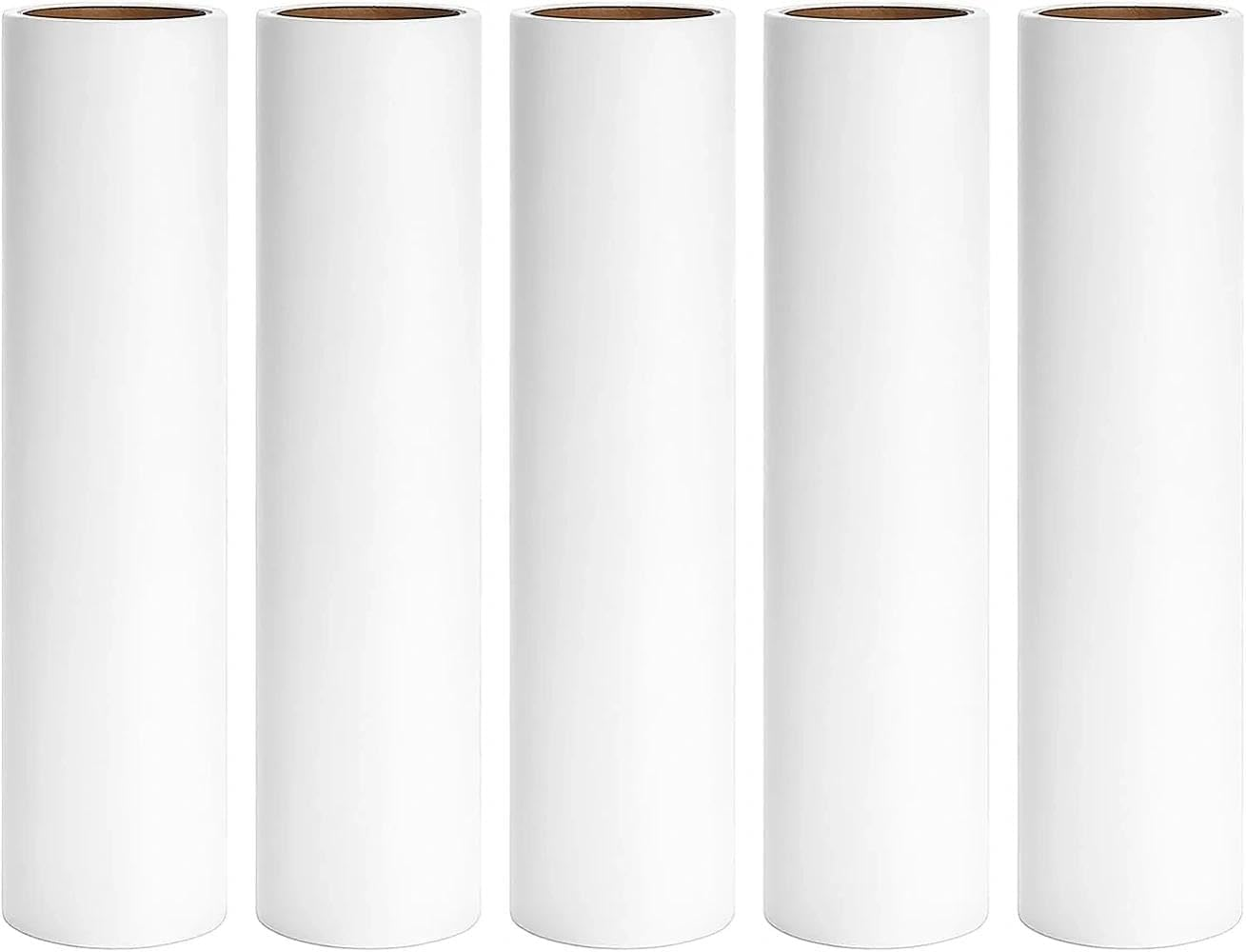 Lint Roller Refill &ndash; 5-Pack, 9.45-Inch Rolls, 1.5-Inch inside Diameter, 300 Sheets, Ideal for Pet Hair Removal, Lint, Dust, and Debris.Ruibex image number 1