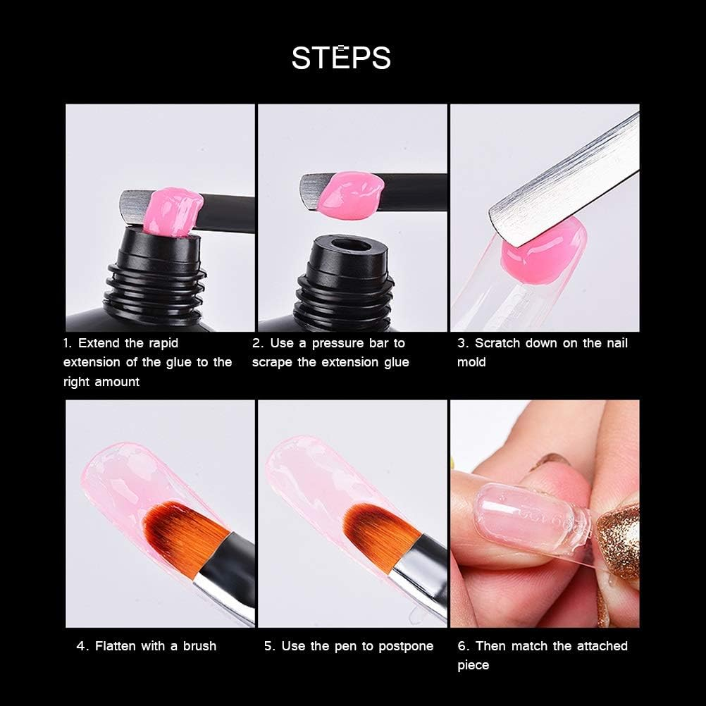 2 in 1 Dual Ended Nail Art Acrylic Flower Painting Pen Brush Remover Spatula Stick Manicure Tool 15Cm Zhengpingpai image number 1