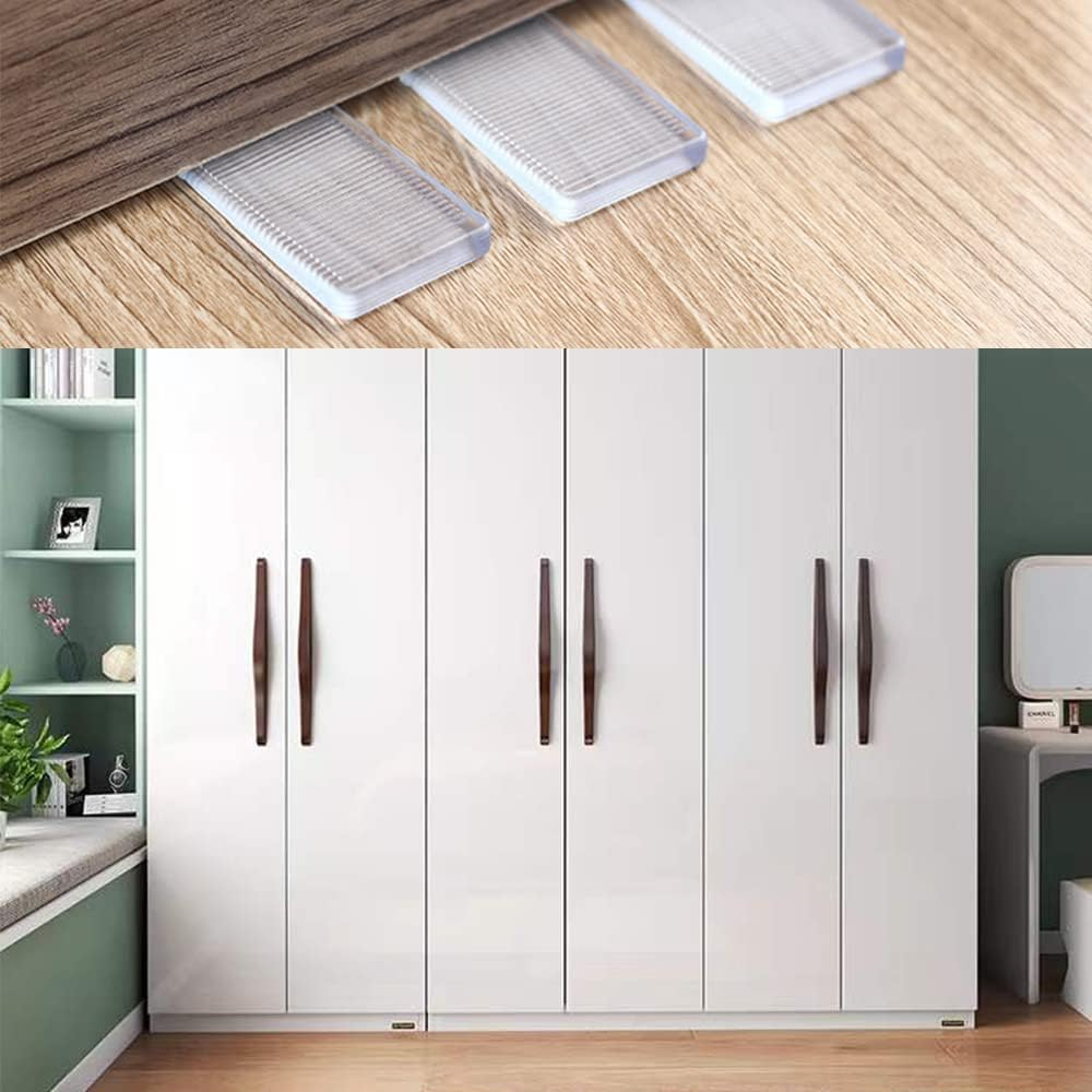 Table Wedge Clear Toilet Shims Plastic Shims, 8Pcs Plastic Shims Table Wedge Clear Toilet Shim Furniture Leveling Shims, Furniture Leveling Shims Level Wedge Shim Bed Shims Toilet Shims for Furniture image number 3