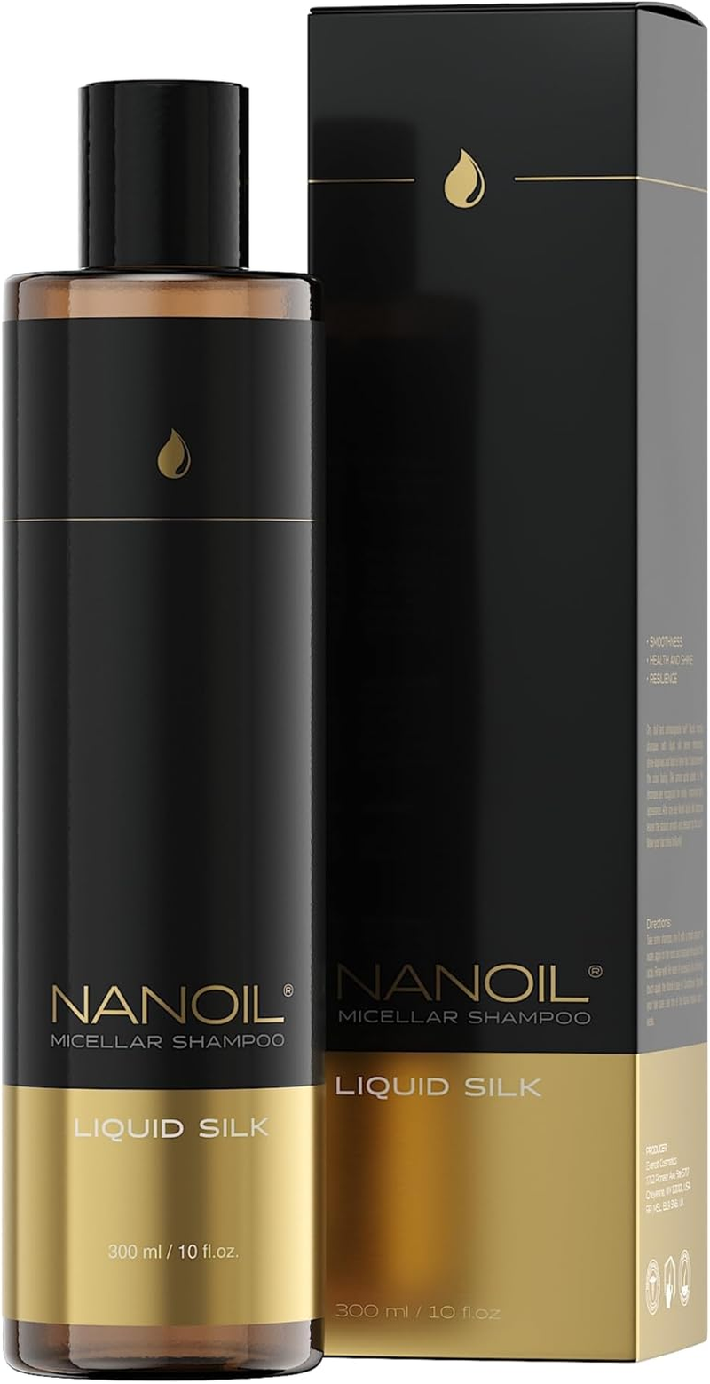 NANOIL Micellar Shampoo with Liquid Silk, Smoothing, Smoothing, More Elasticity, Clean Hair and Scalp, 300 Ml image number 1