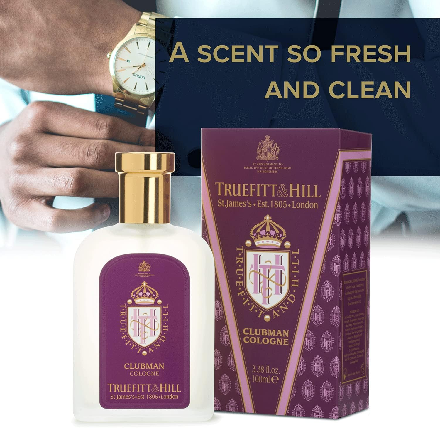 Truefitt and Hill Clubman Cologne, 100 Ml image number 1