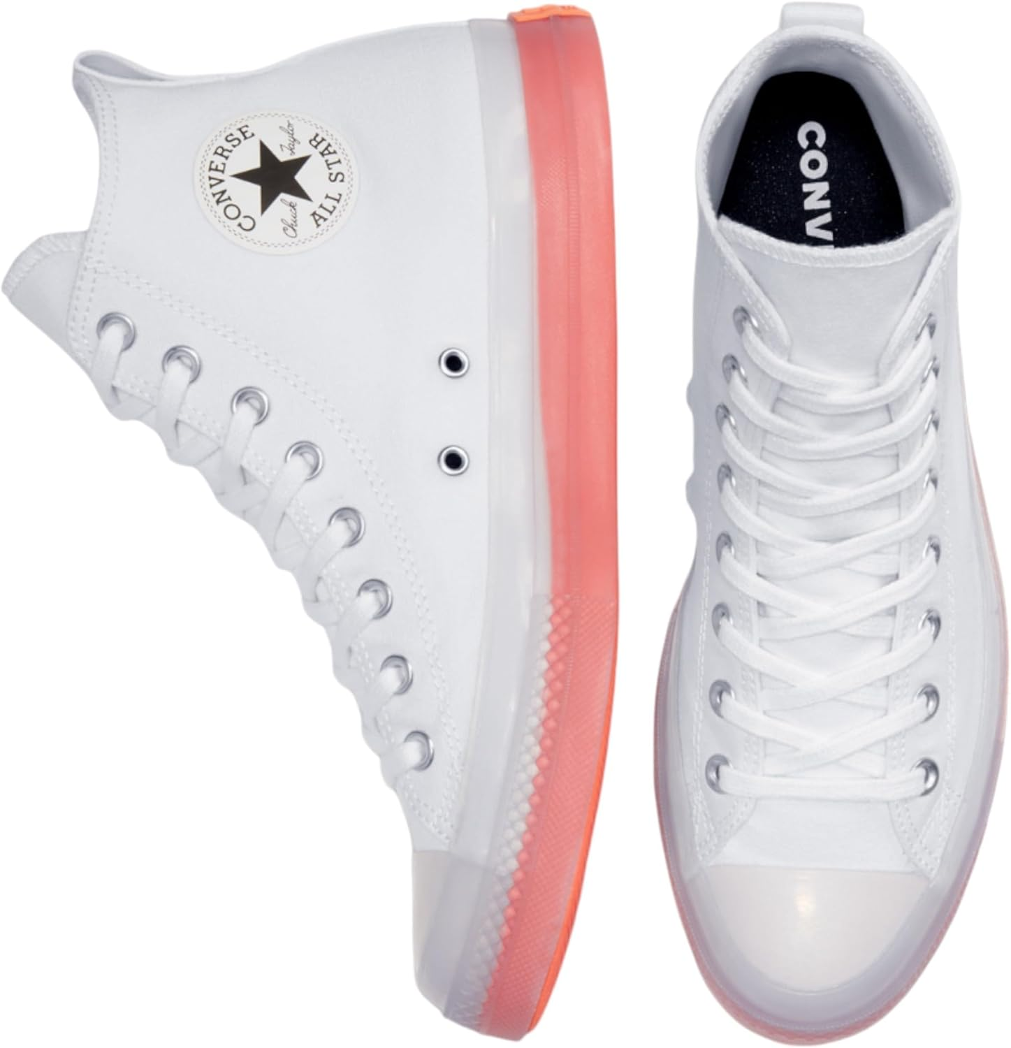 Converse Unisex Chuck Taylor All Star Cx High Top Shoe White/Clear/Wild Mango 9 Casual image number 4