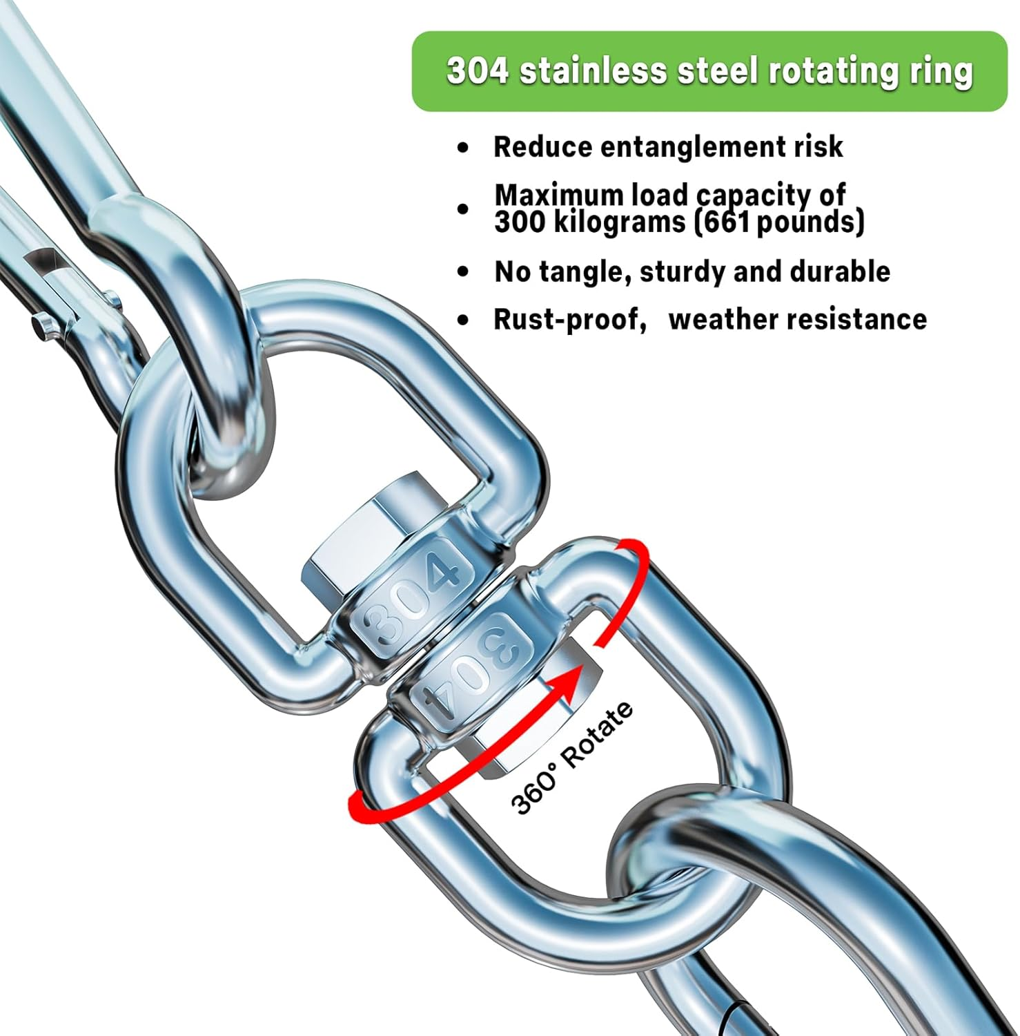 TOMBABY Heavy Duty Dog Stake - Tie Out Anchor for Dogs up to 200 Lbs, 360&deg; Swivel for Beach, Camping, Yard | Use with Any Tie Out Cable image number 5