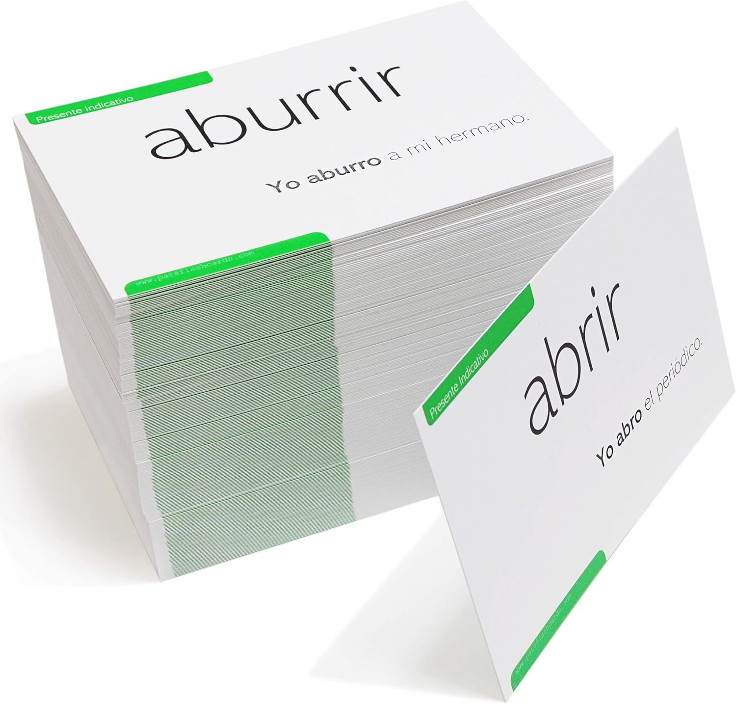 200 Spanish Verb Conjugation Presente Indicativo Flash Cards - Full Examples in Both Spanish and English image number 2